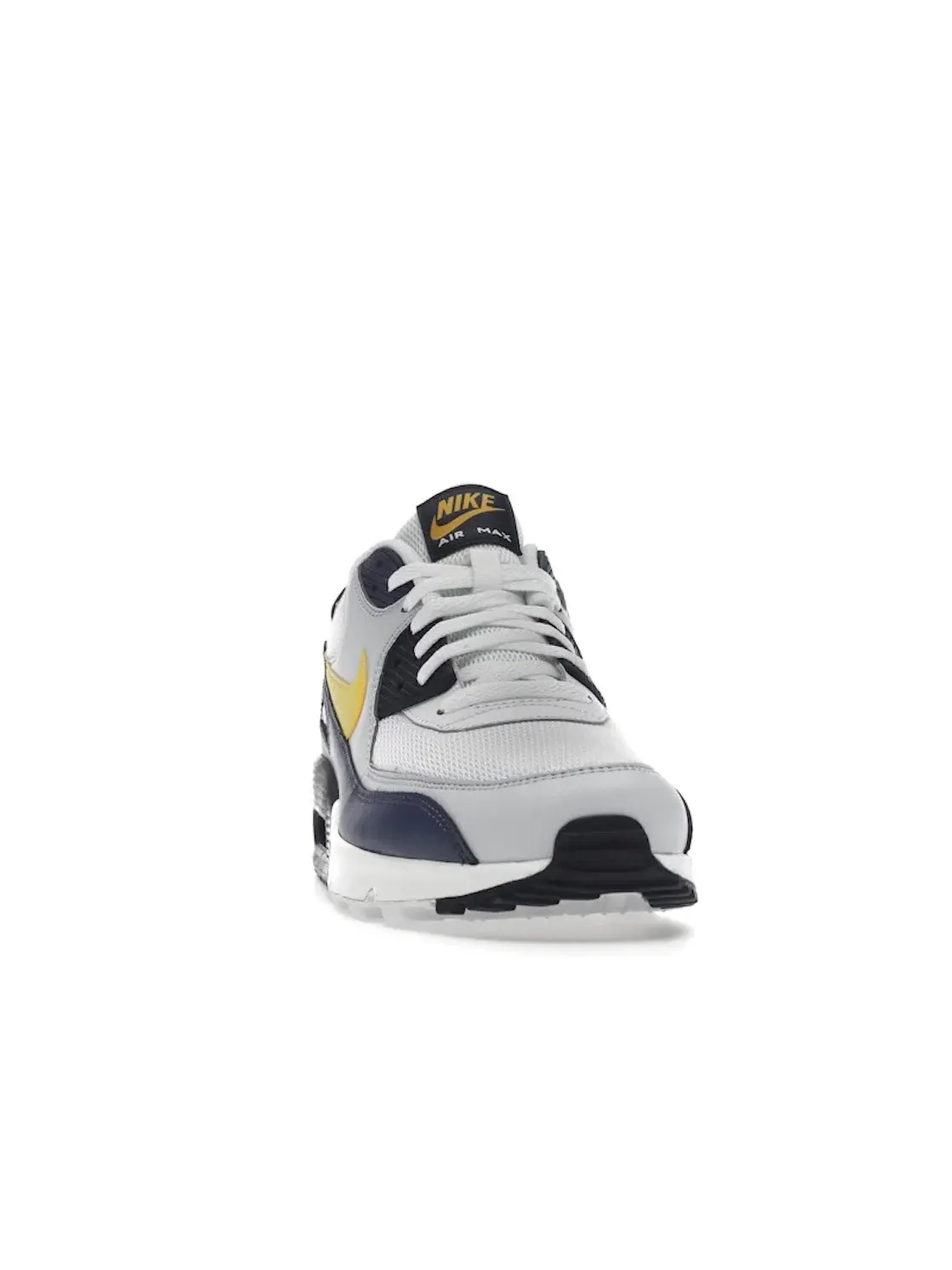 Мужские кроссовки lifestyle с амортизацией Nike Air Max 90 — изображение 2 из 4, белый/желтый-синий