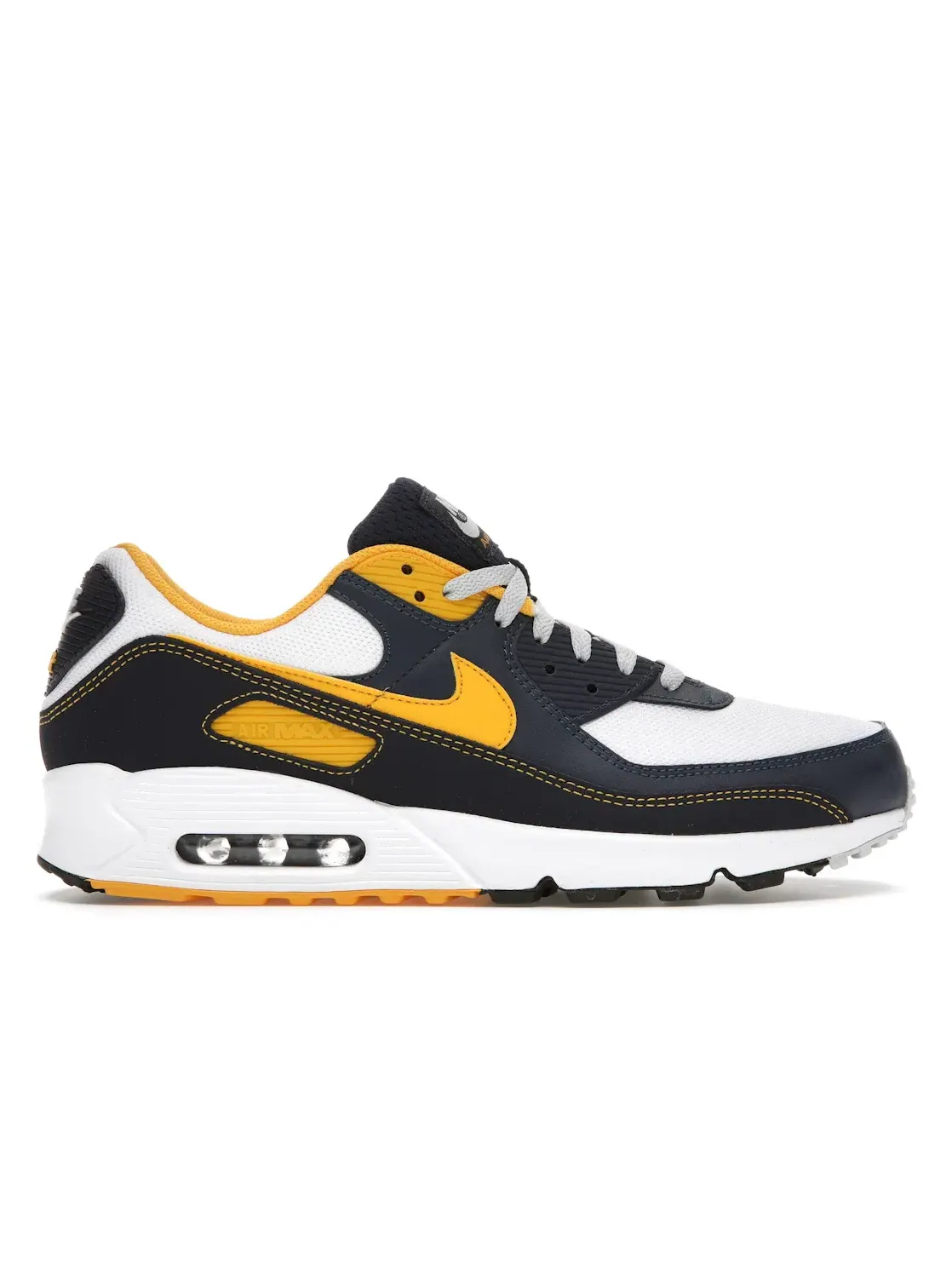 Мужские кроссовки Lifestyle с амортизацией Nike Air Max 90 — изображение 1 из 4, темно-синий/белый