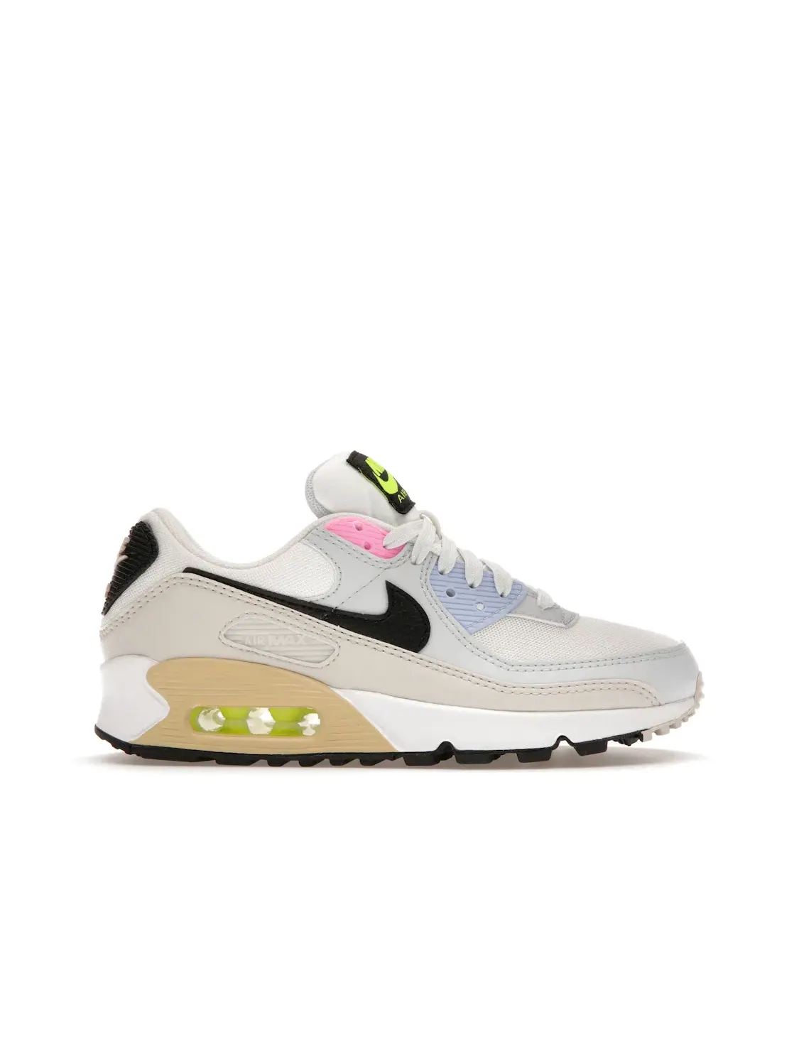 Женские кроссовки с контрастными вставками Nike Air Max 90 Multi-Color Pastel — изображение 1 из 4