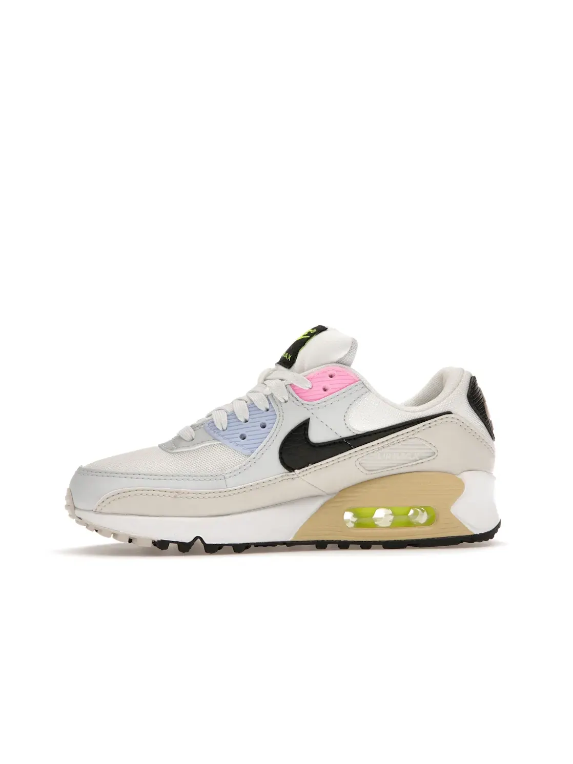 Женские кроссовки с контрастными вставками Nike Air Max 90 Multi-Color Pastel — изображение 3 из 4