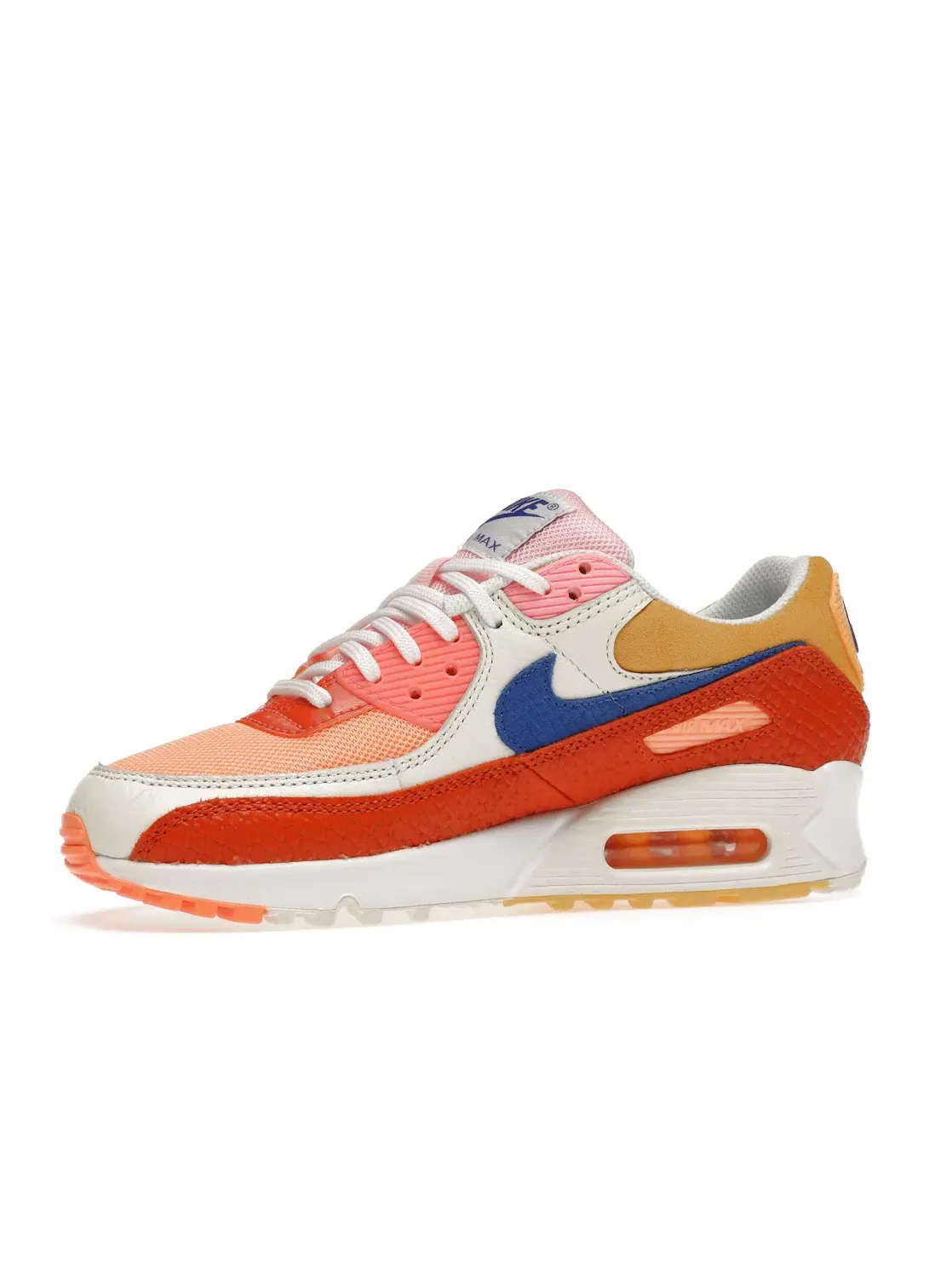 Женские кроссовки с мультиколором Nike Air Max 90 — изображение 2 из 3, оранжевый/синий