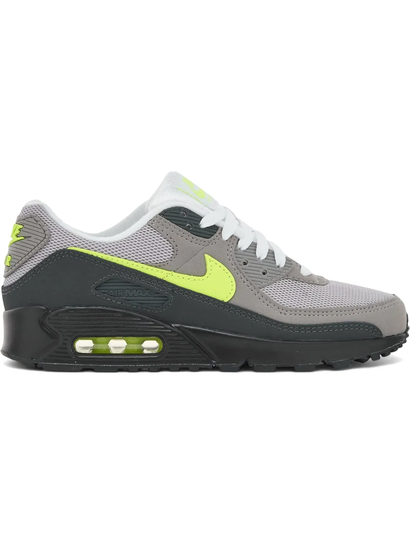 Женские кроссовки Lifestyle Nike Air Max 90 — изображение 1 из 1, черный/неоновый желтый