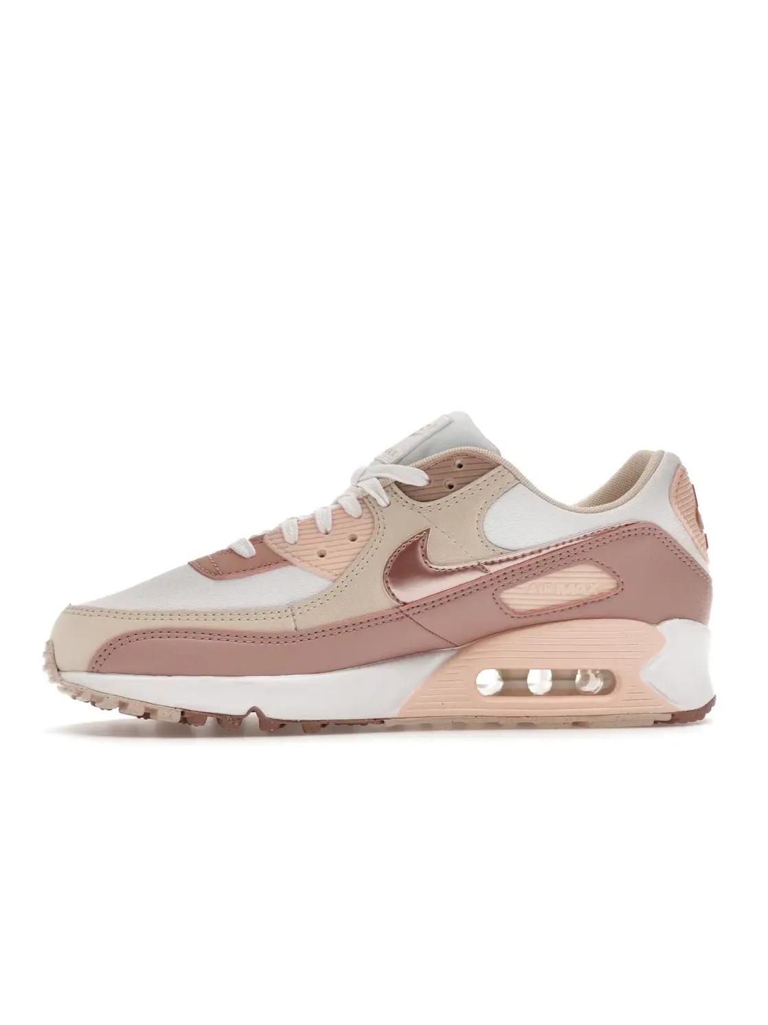 Женские кроссовки Lifestyle Nike Air Max 90 Next Nature Premium — изображение 3 из 4, белый белый розовый