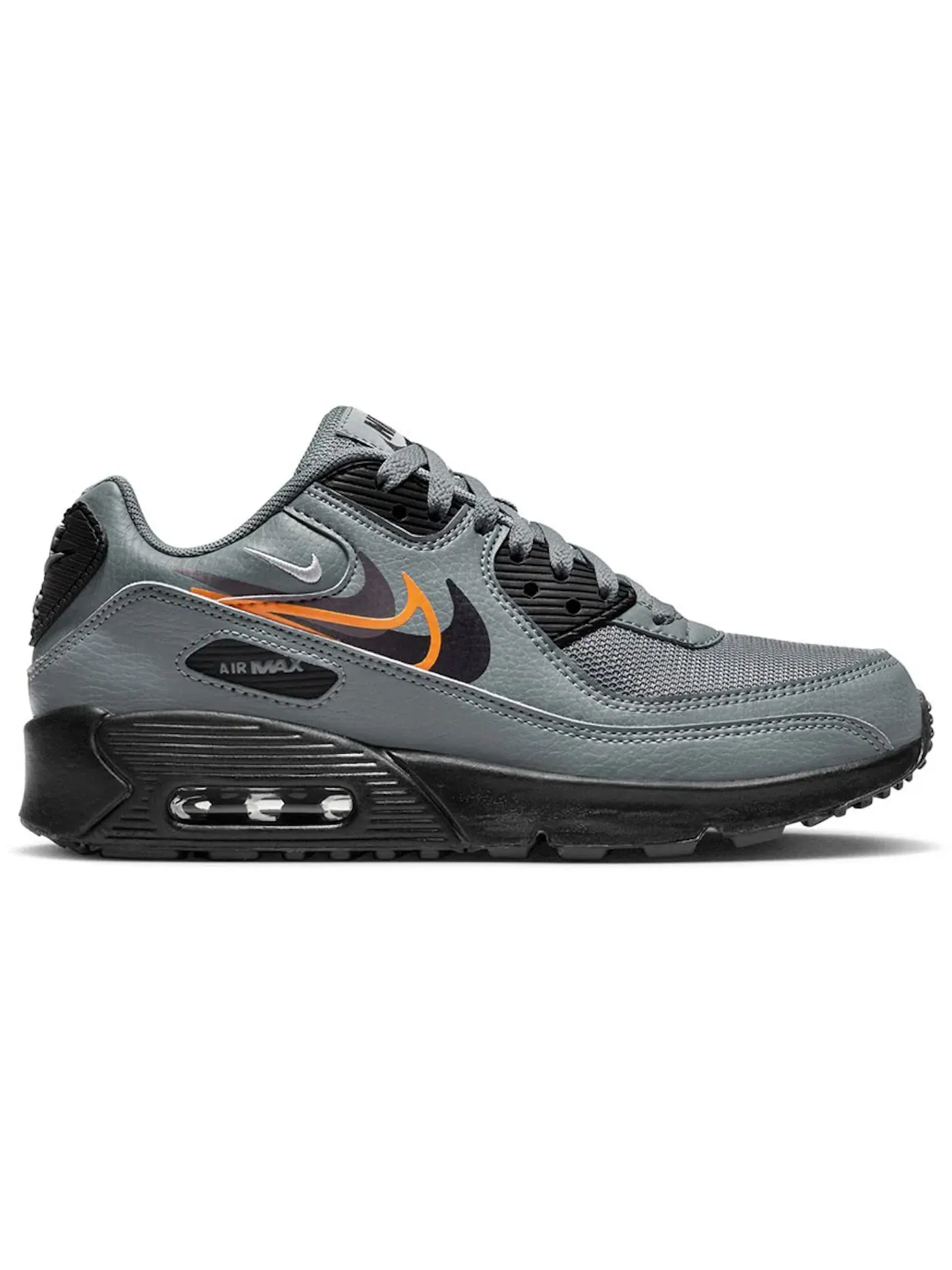 Детские кроссовки Lifestyle Nike Air Max 90 Next Nature Nike — изображение 1 из 1, серый/яркий//черный