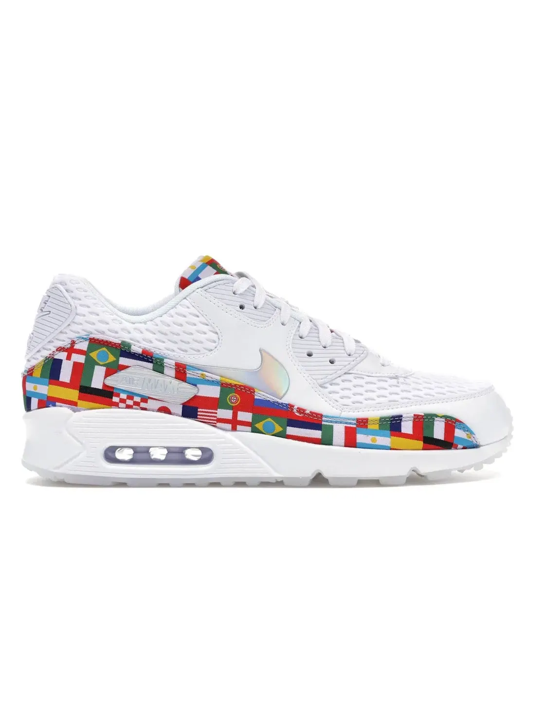 Мужские кроссовки с принтом Nike Air Max 90 — изображение 1 из 4, белый/мульти