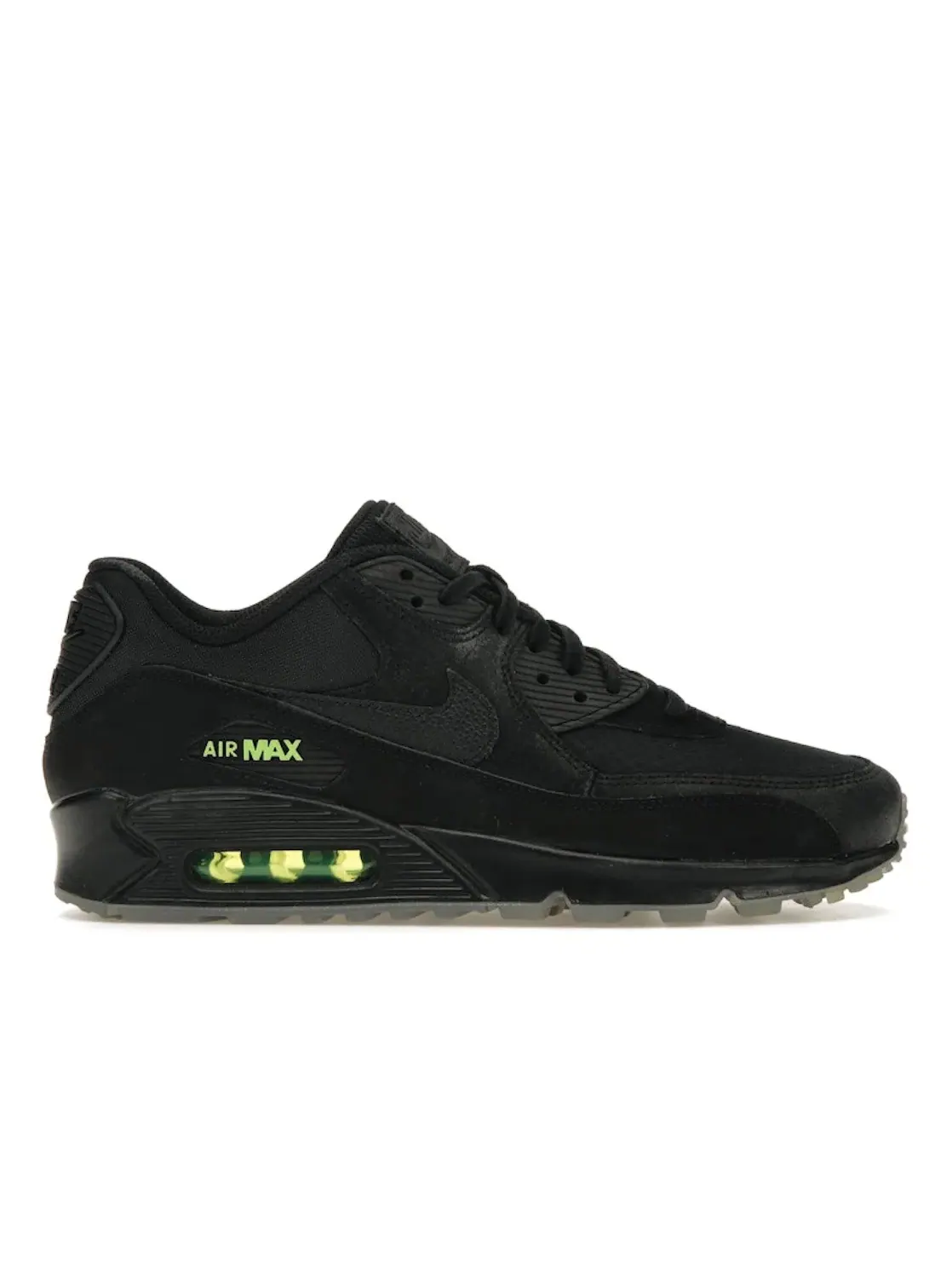 Мужские кроссовки Lifestyle с принтом Nike Air Max 90 Nike — изображение 1 из 4, черный/черный