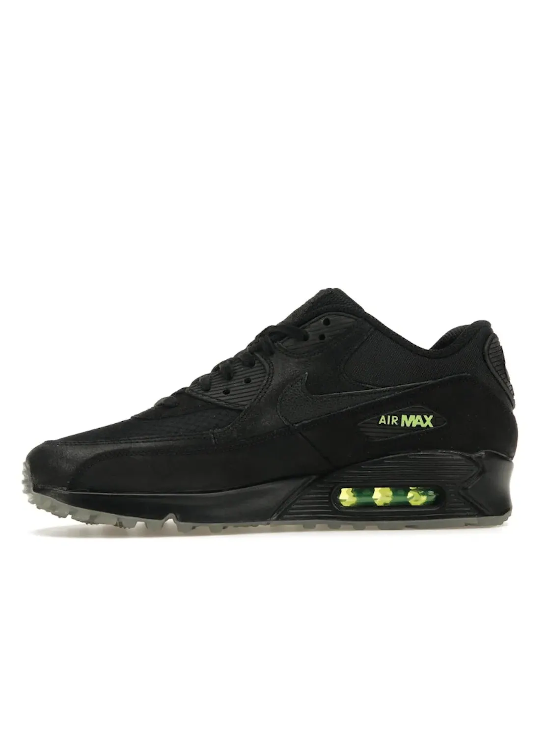 Мужские кроссовки Lifestyle с принтом Nike Air Max 90 Nike — изображение 3 из 4, черный/черный
