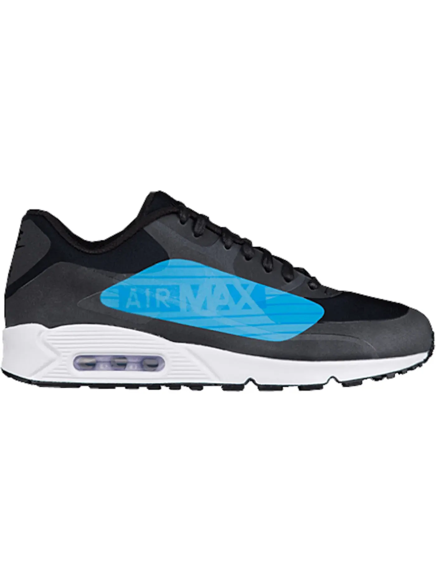 Мужские кроссовки Lifestyle Nike Air Max 90 NS — изображение 1 из 1, черный/синий-голубой