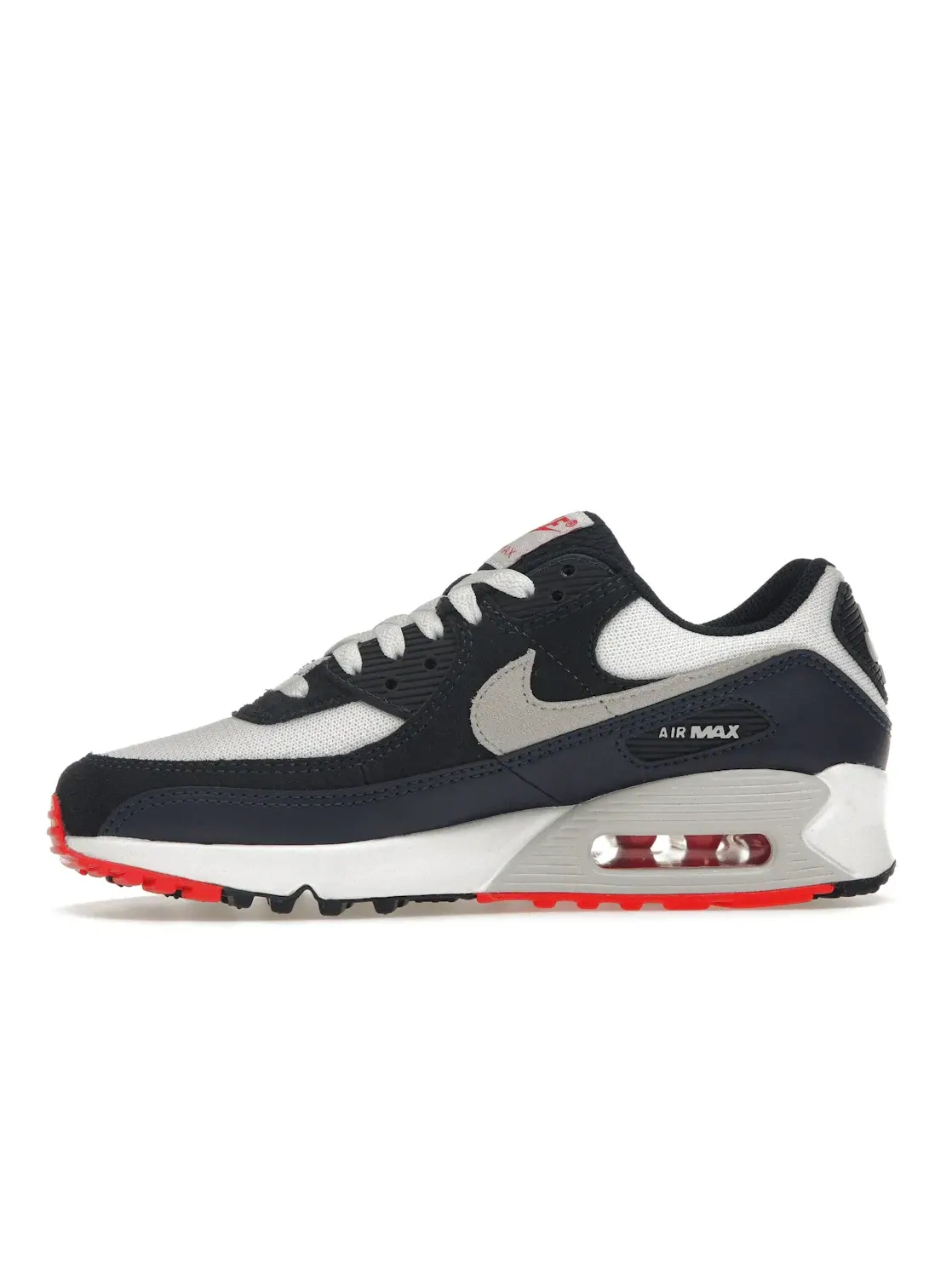Мужские кроссовки Lifestyle Nike Air Max 90 — изображение 3 из 4, белый/красный/платиновый