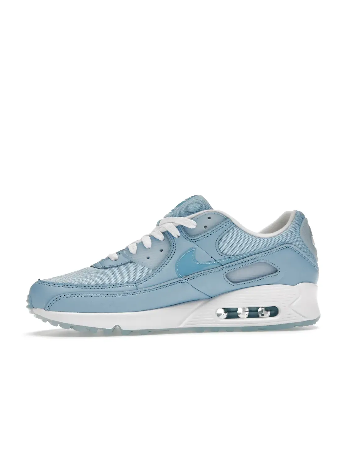 Мужские кроссовки Lifestyle с видимой подушкой Air Max Nike Air Max 90 — изображение 3 из 4, синий-белый
