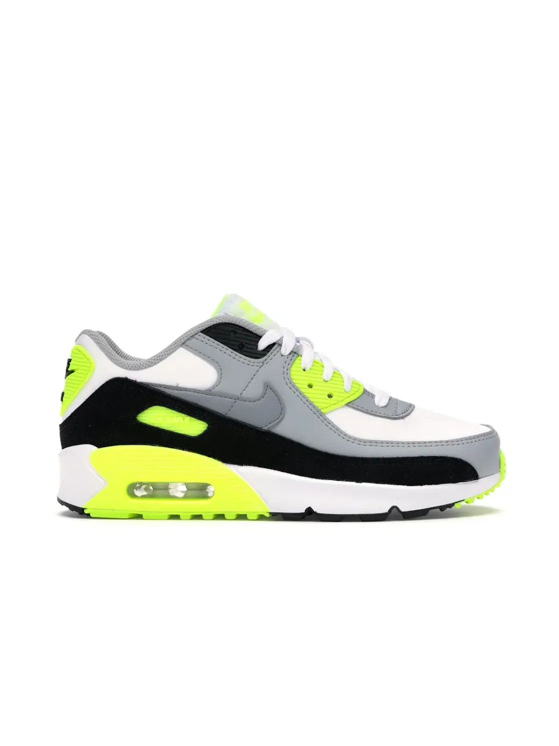Детские кроссовки Lifestyle Nike Air Max 90 — изображение 1 из 4, белый/серый-черный