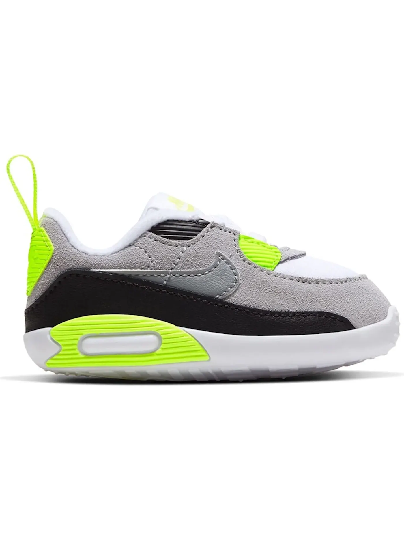 Детские кроссовки Lifestyle Nike Air Max 90 — изображение 1 из 1, белый/серый-черный