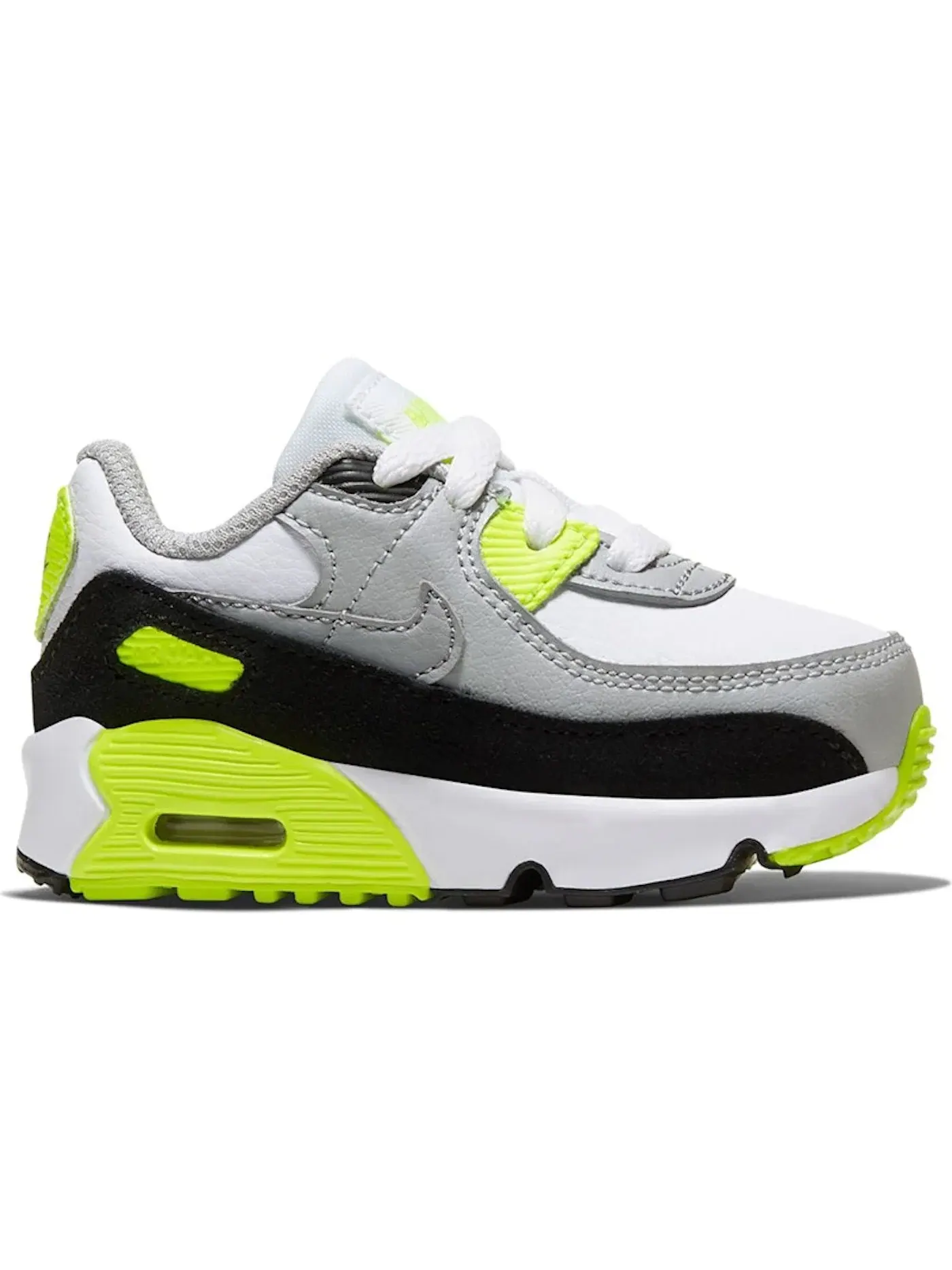 Детские кроссовки Lifestyle Nike Air Max 90 — изображение 1 из 1, белый/серый-черный