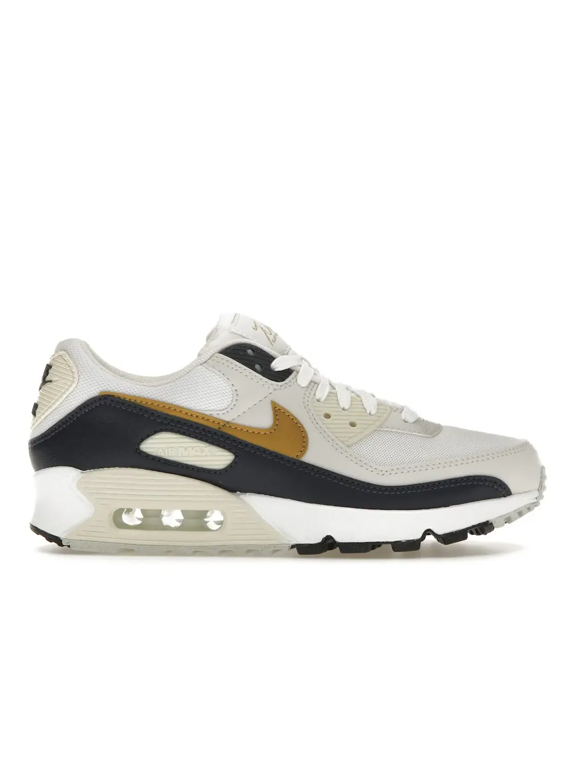 Женские кроссовки Lifestyle Nike Air Max 90 — изображение 1 из 4, белый/темно-синий