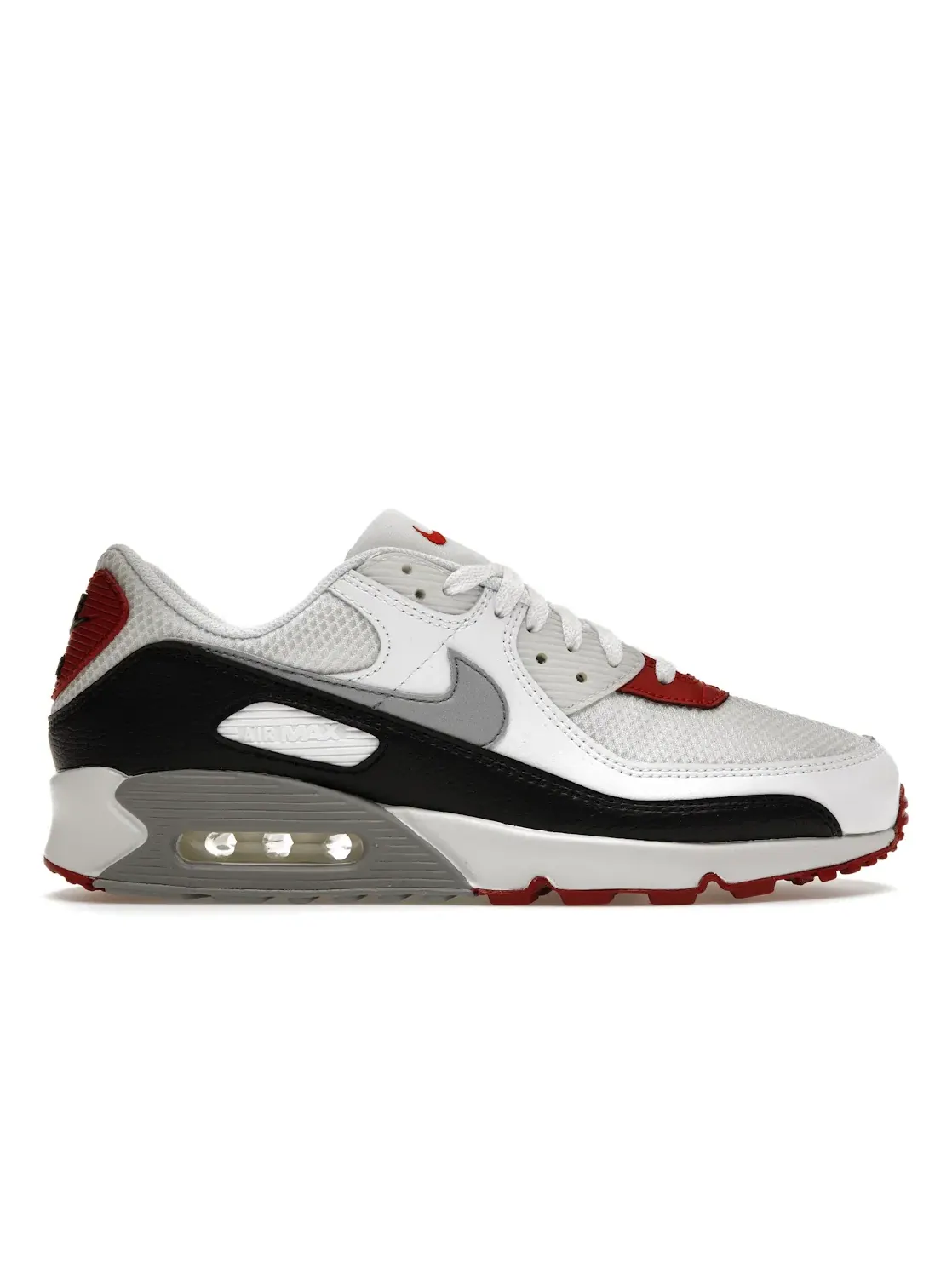 Мужские кроссовки Lifestyle с видимой амортизацией Nike Air Max 90 — изображение 1 из 4, красный/белый/серый