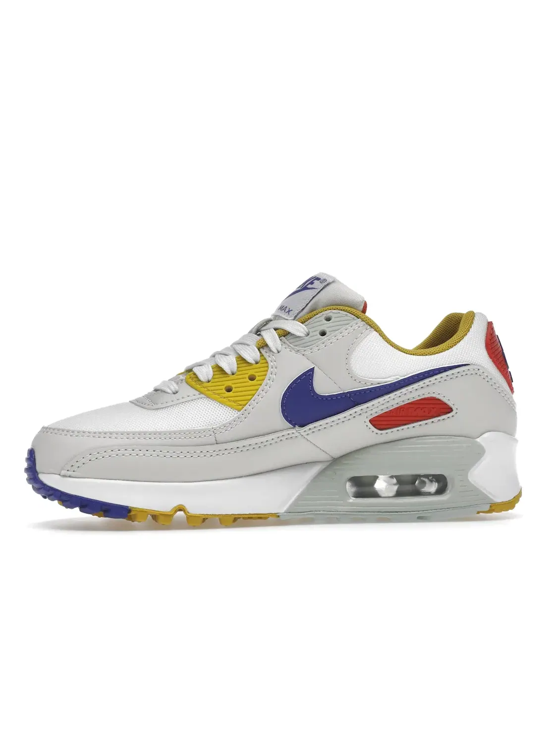 Женские кроссовки Lifestyle с воздушной подушкой Nike Air Max 90 — изображение 3 из 4, белый/светлый