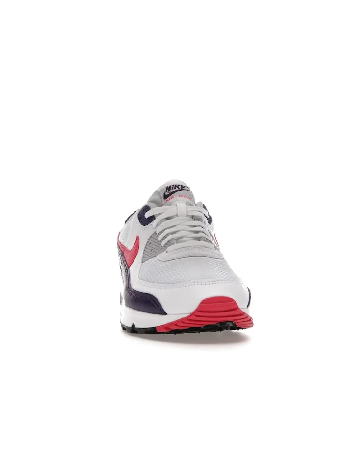 Женские кроссовки с амортизацией Air Max 90 Nike — изображение 2 из 4, белый/--серый