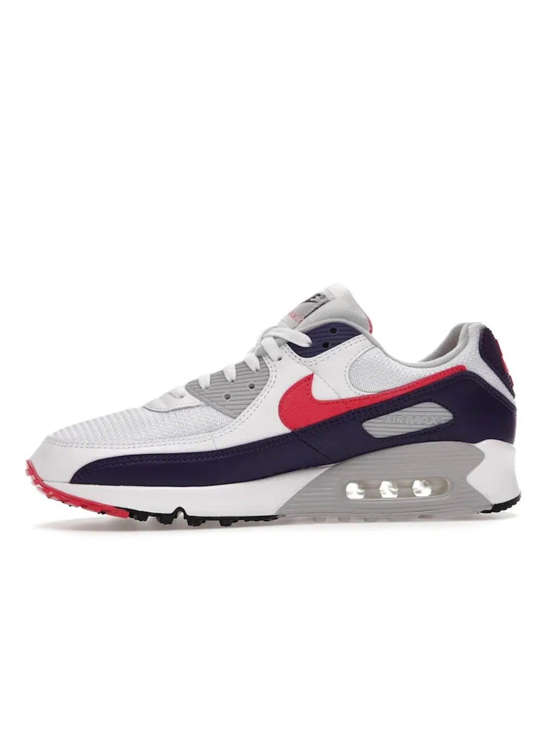 Женские кроссовки с амортизацией Air Max 90 Nike — изображение 3 из 4, белый/--серый