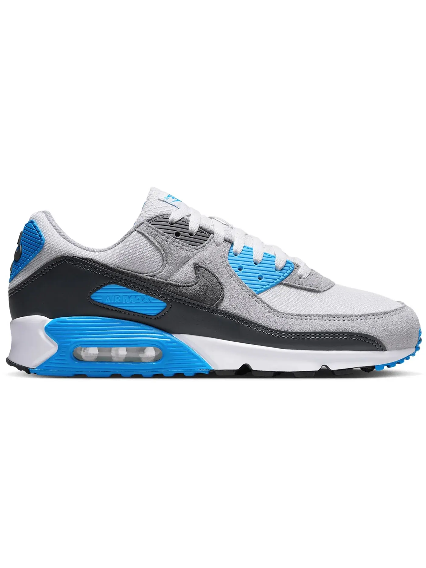 Мужские кроссовки Lifestyle Nike Air Max 90 — изображение 1 из 1, платиновый/серый/синий