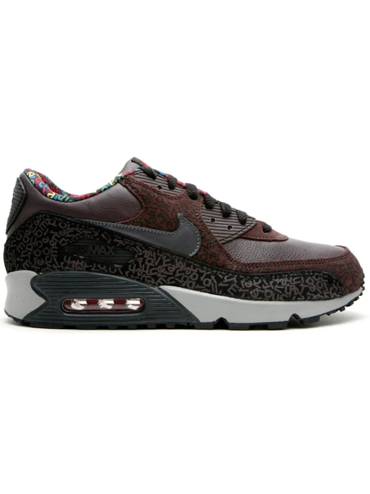 Мужские кроссовки Lifestyle Nike Air Max 90 Premium — изображение 1 из 1, черный/серый