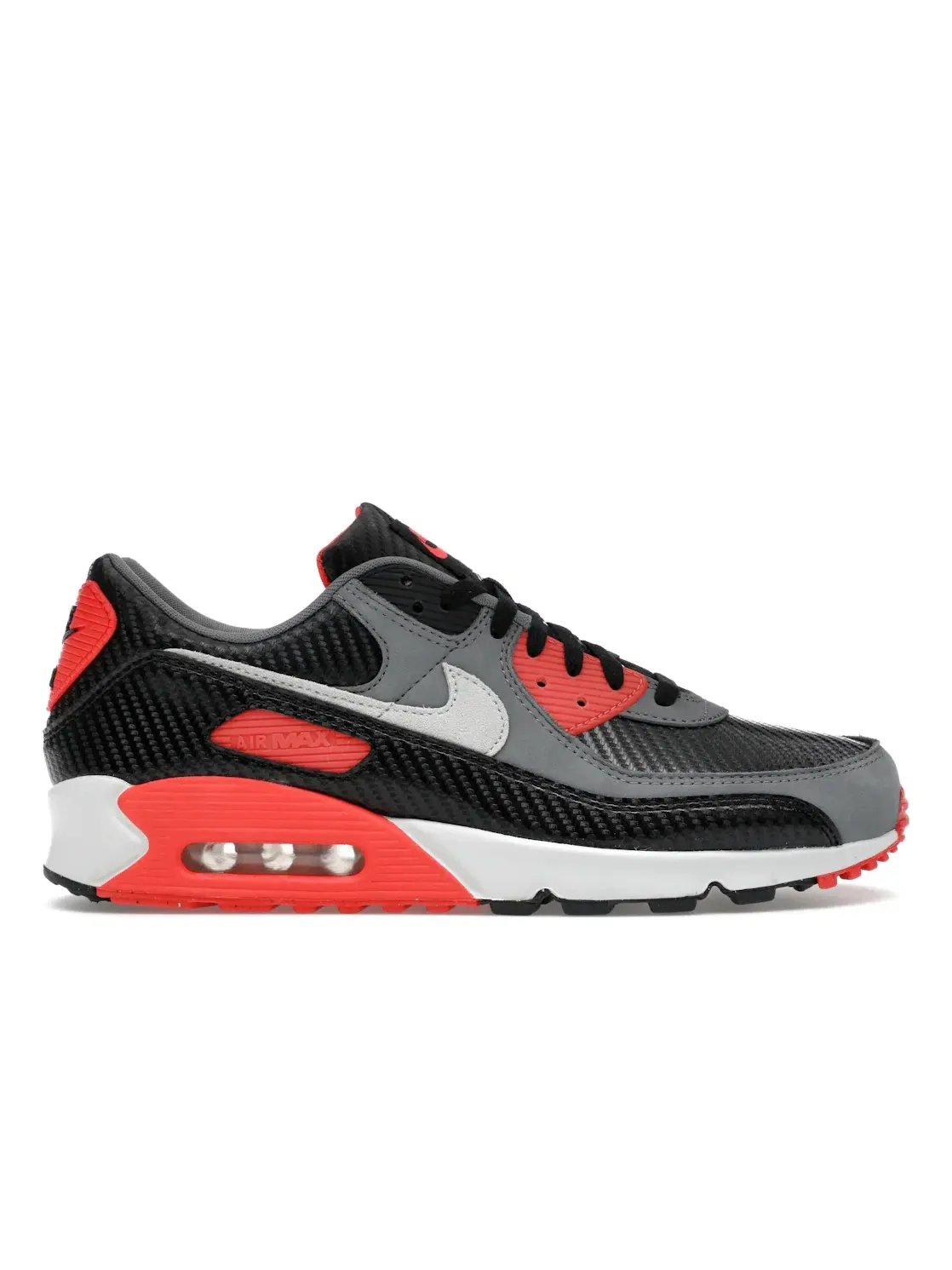Мужские кроссовки с карбоновым акцентом Nike Air Max 90 Premium — изображение 1 из 4, черный/серый/яркий