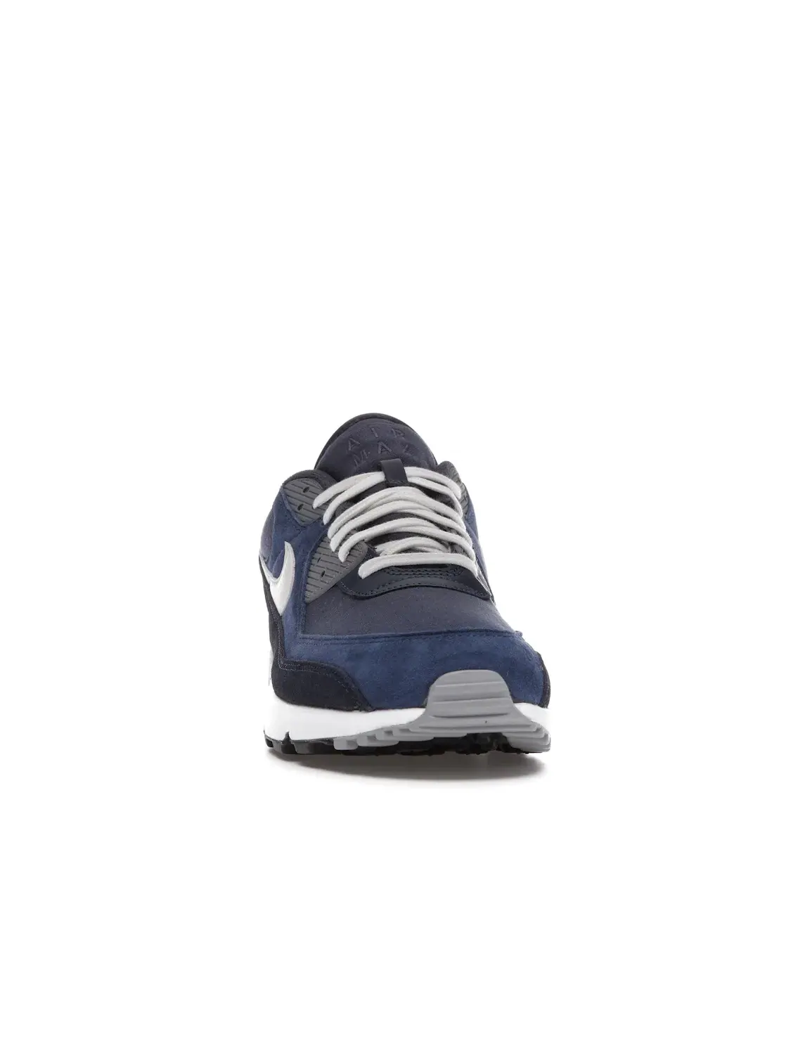 Мужские кроссовки Lifestyle с видимой подушкой Air Max 90 Premium Nike — изображение 2 из 4, белый-темно-синий