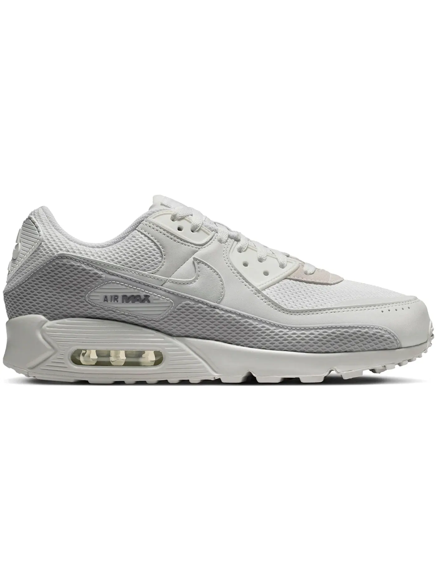 Мужские кроссовки Lifestyle Nike Air Max 90 Premium — изображение 1 из 1, белый/серый/серый