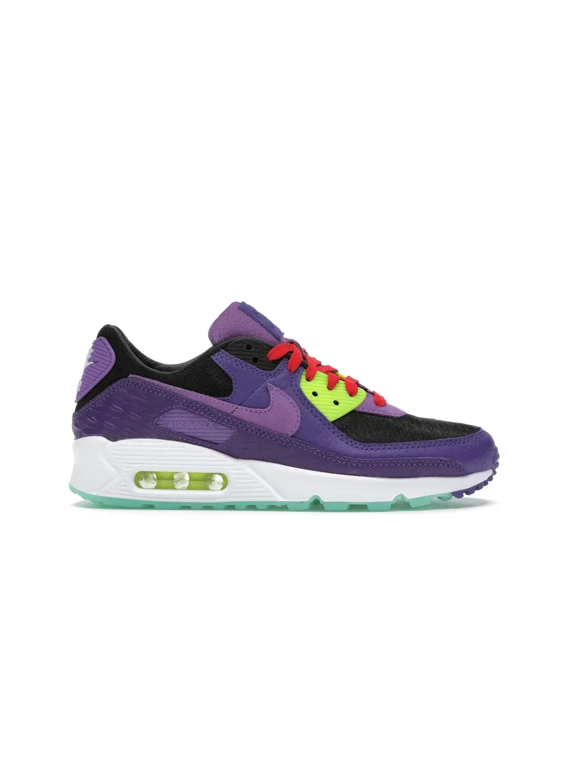 Мужские кроссовки с принтом Nike Air Max 90 Nike — изображение 1 из 4, черный/фиолетовый