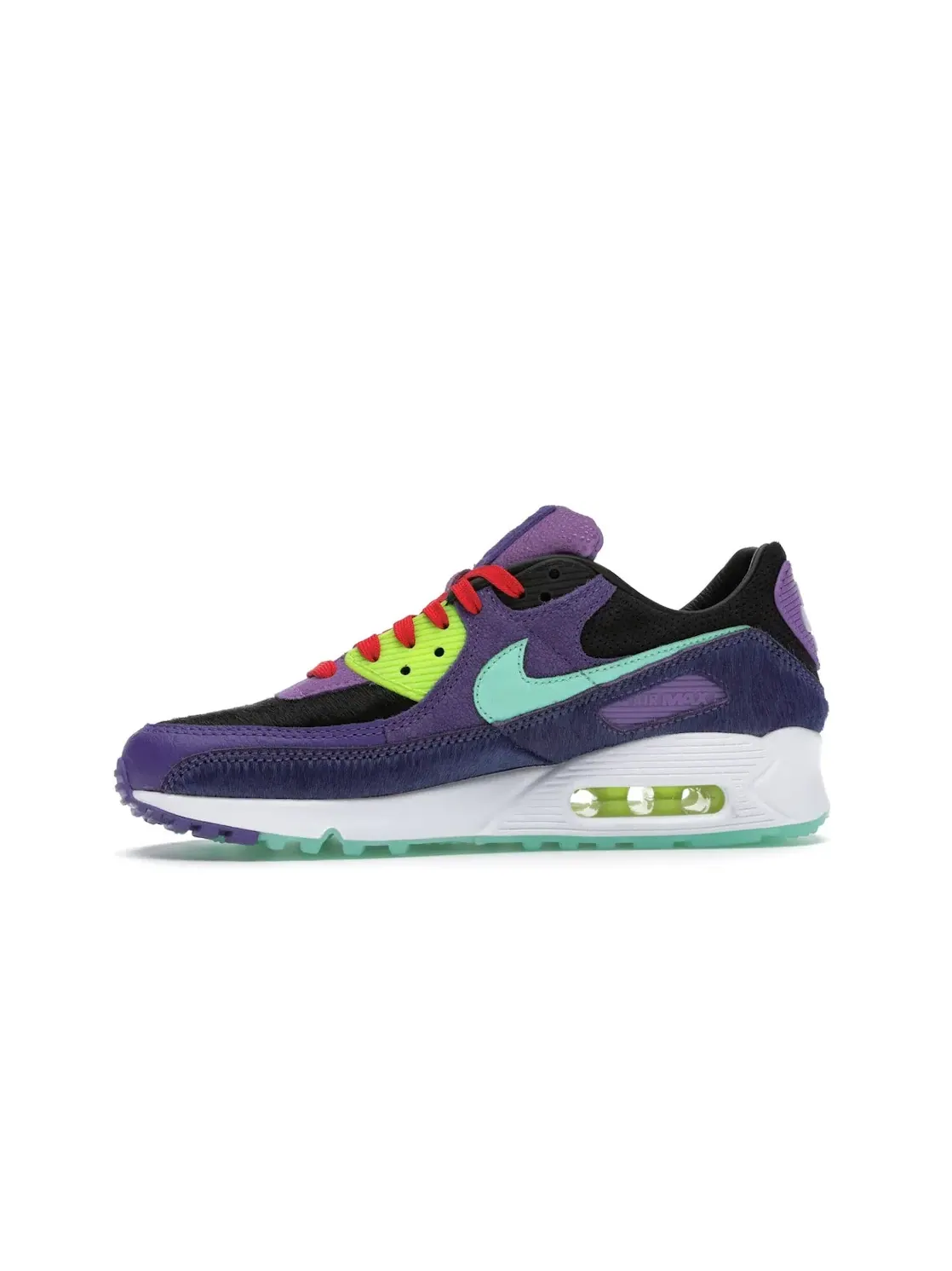 Мужские кроссовки с принтом Nike Air Max 90 Nike — изображение 3 из 4, черный/фиолетовый