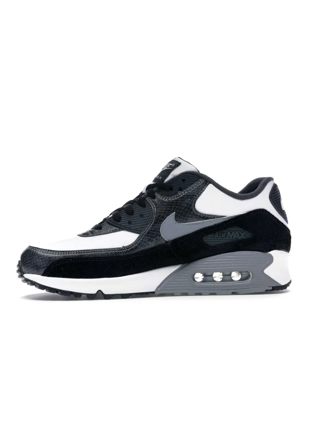 Мужские кроссовки Lifestyle с верхом из питона Nike Air Max 90 — изображение 3 из 4, белый/серый--черный
