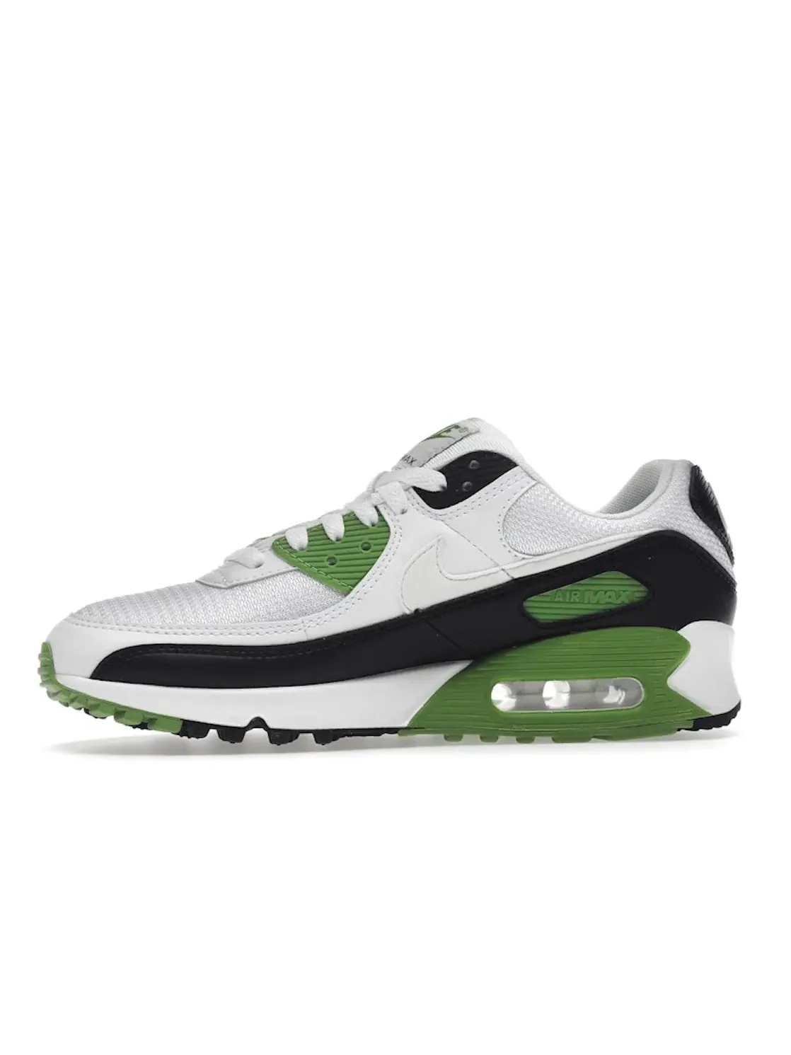 Мужские кроссовки с верхом из сетки и замши Nike Air Max 90 Recraft — изображение 3 из 4, белый/белый--черный