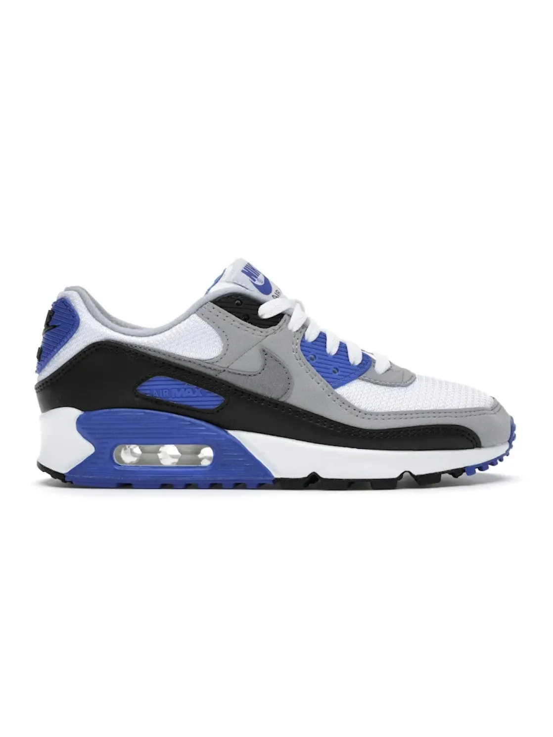 Женские кроссовки Lifestyle с сетчатым верхом Nike Air Max 90 — изображение 1 из 4, белый/серый-синий