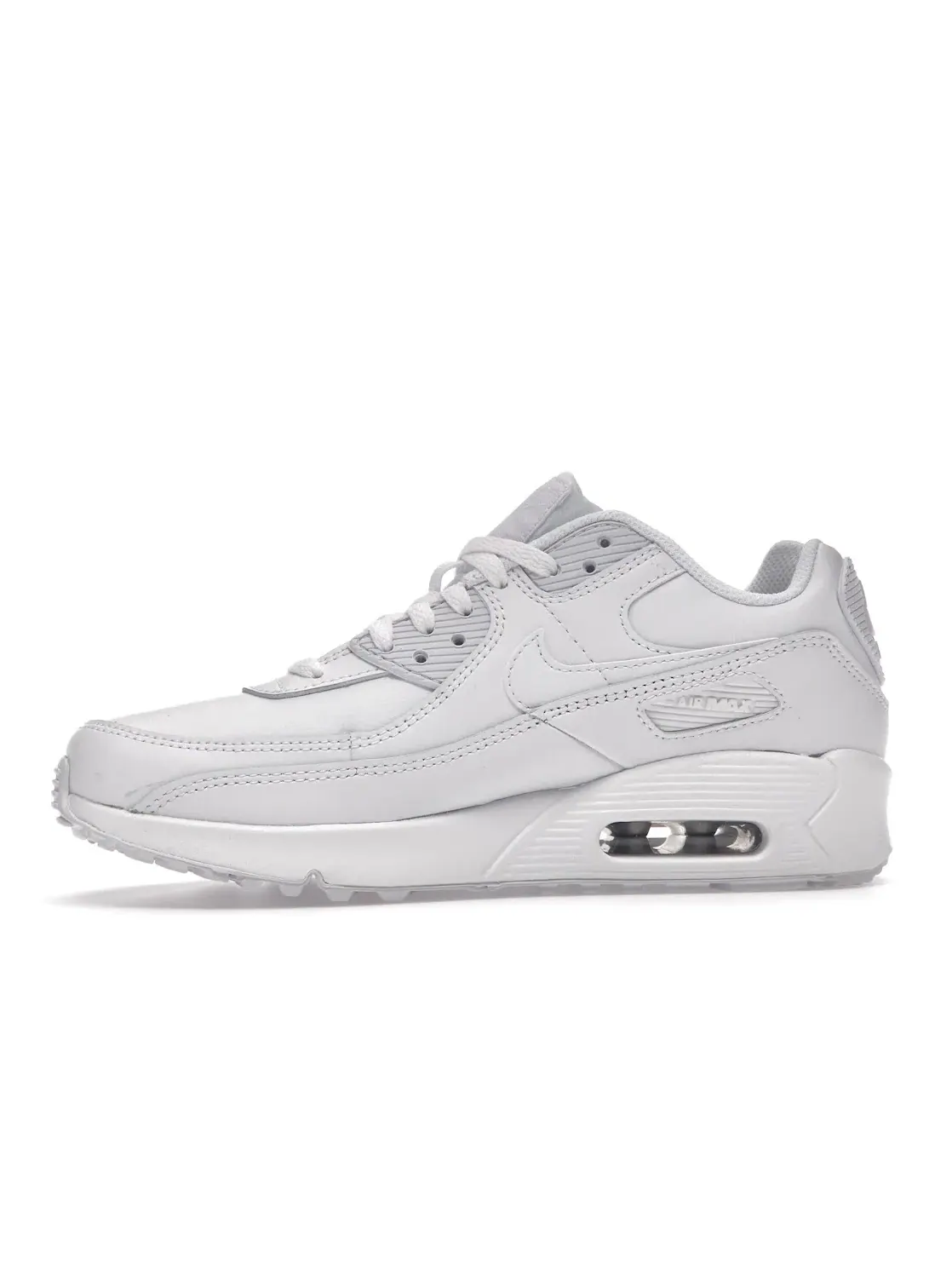Детские кроссовки для мальчиков и девочек с белой расцветкой Nike Air Max 90 Recraft Nike — изображение 3 из 4