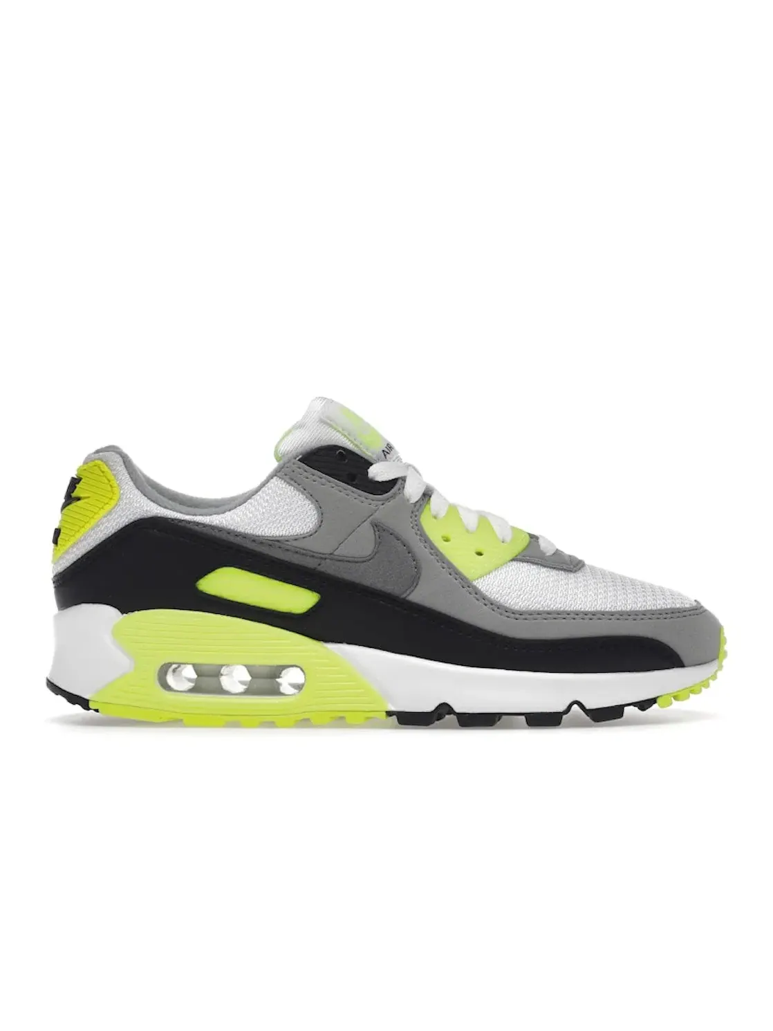 Женские кроссовки с контрастными акцентами Nike Air Max 90 Recraft — изображение 1 из 4, белый/серый-черный
