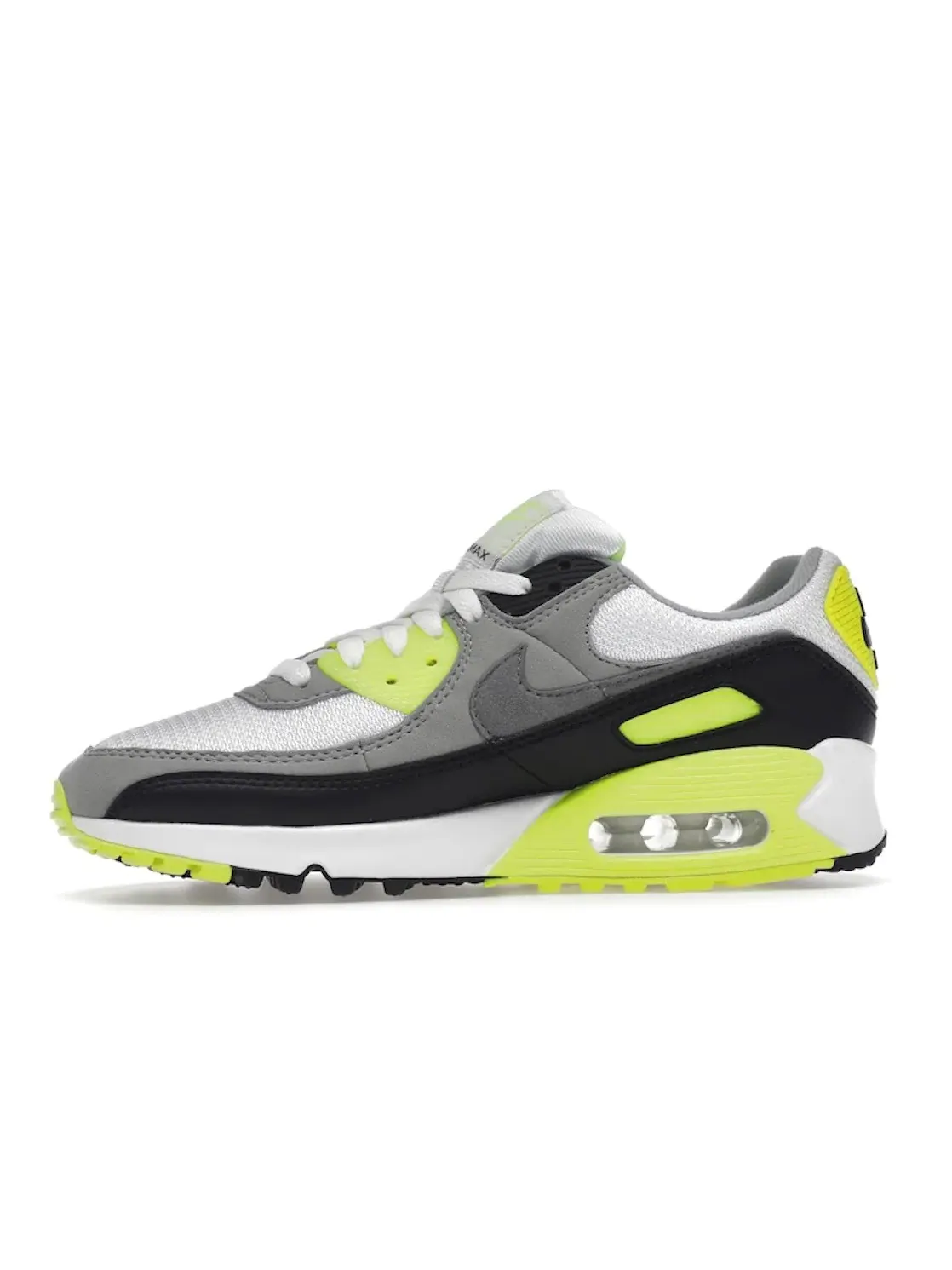 Женские кроссовки с контрастными акцентами Nike Air Max 90 Recraft — изображение 3 из 4, белый/серый-черный