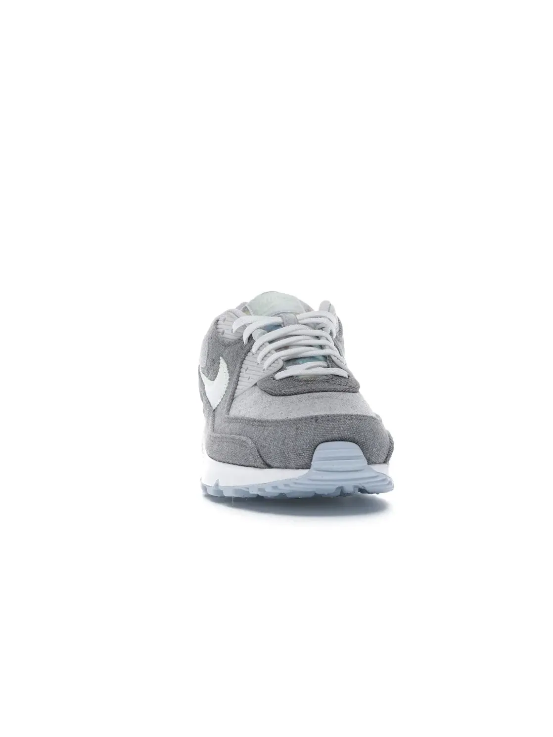 Мужские кроссовки из переработанного полотна Nike Air Max 90 Nike — изображение 2 из 4, серый/-синий-белый