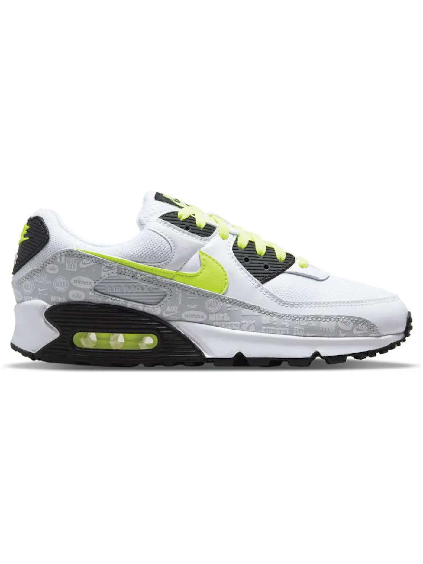Мужские кроссовки повседневные Nike Air Max 90 — изображение 1 из 1, белый/-черный-платиновый