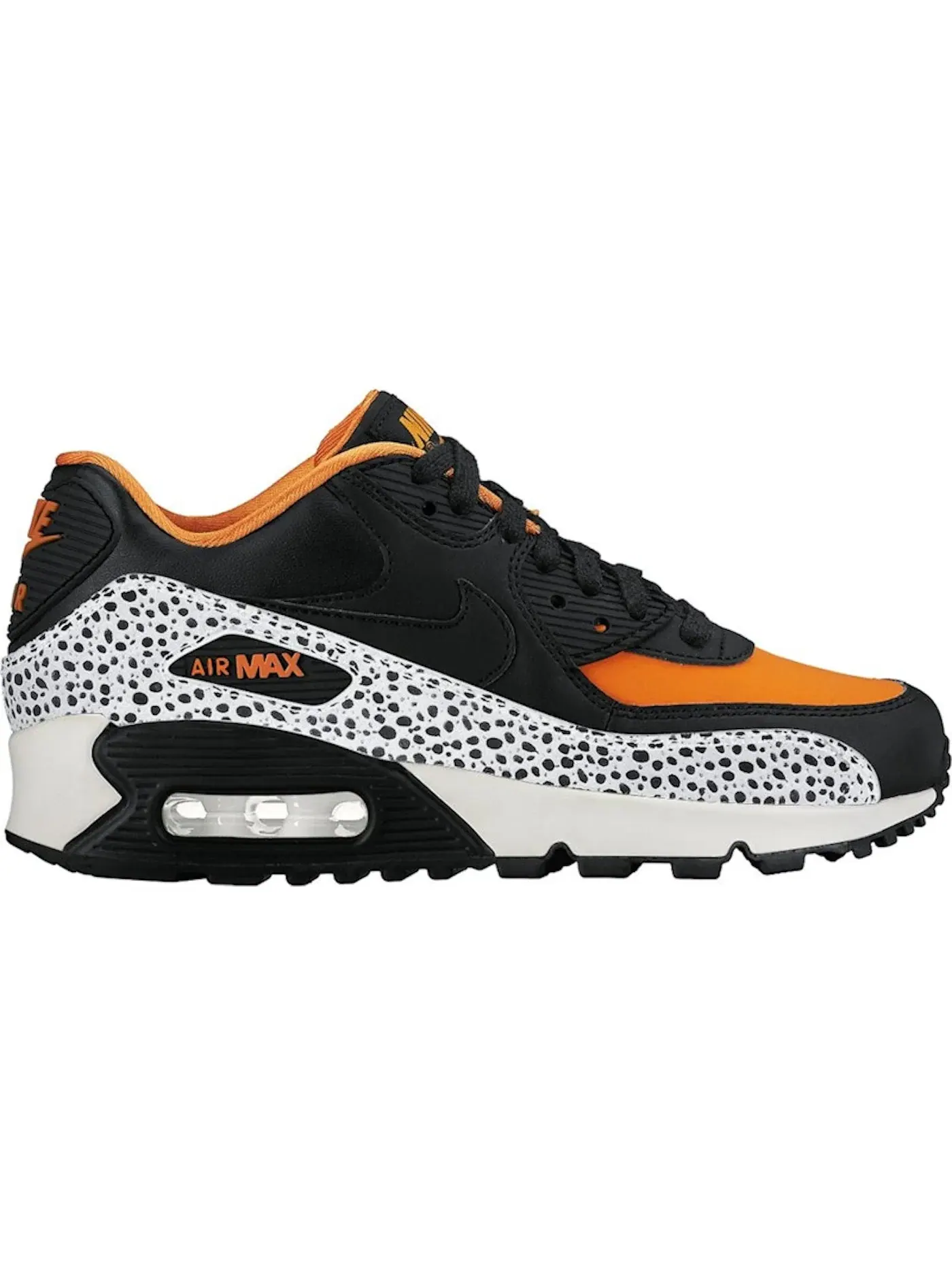 Детские кроссовки Lifestyle Nike Air Max 90 — изображение 1 из 1, белый/черный-оранжевый