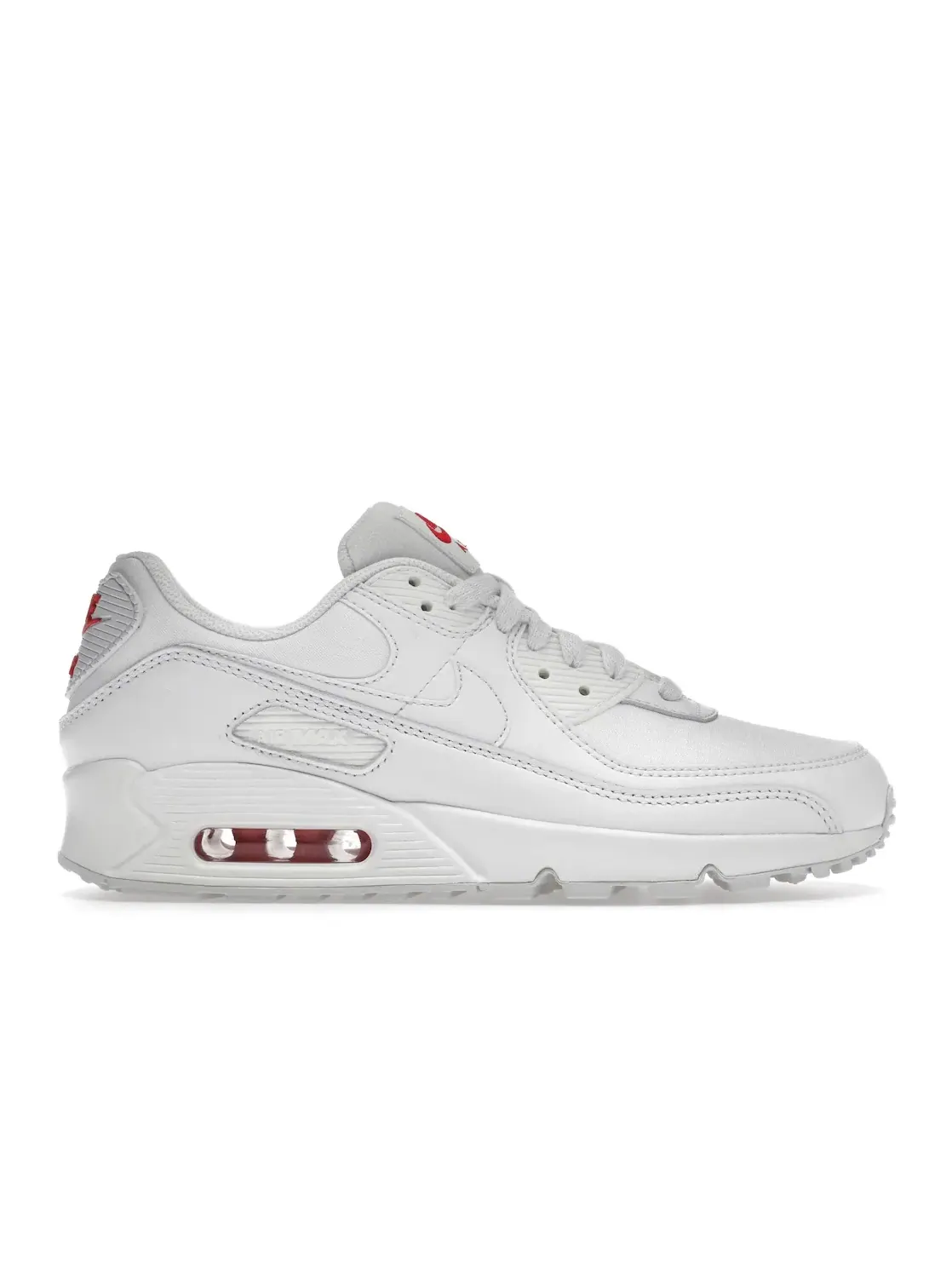 Женские кроссовки Lifestyle Nike Air Max 90 — изображение 1 из 4, белый/белый/красный