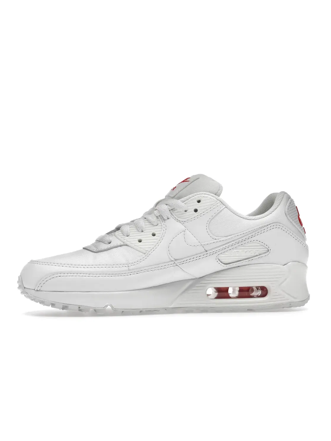 Женские кроссовки Lifestyle Nike Air Max 90 — изображение 3 из 4, белый/белый/красный