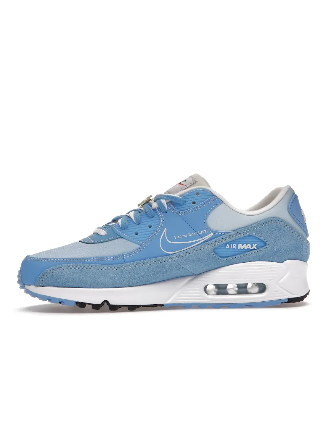 Женские кроссовки с верхом из кожи и замши Nike Air Max 90 SE — изображение 3 из 4, синий/-синий