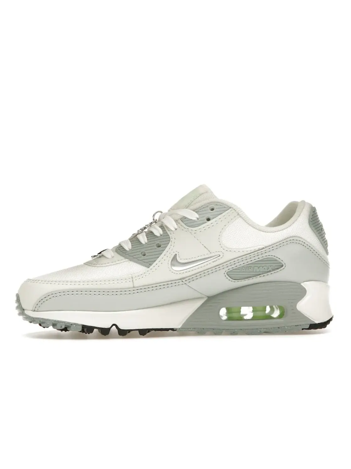 Женские кроссовки Lifestyle Nike Air Max 90 SE — изображение 3 из 4, металлик серебристый