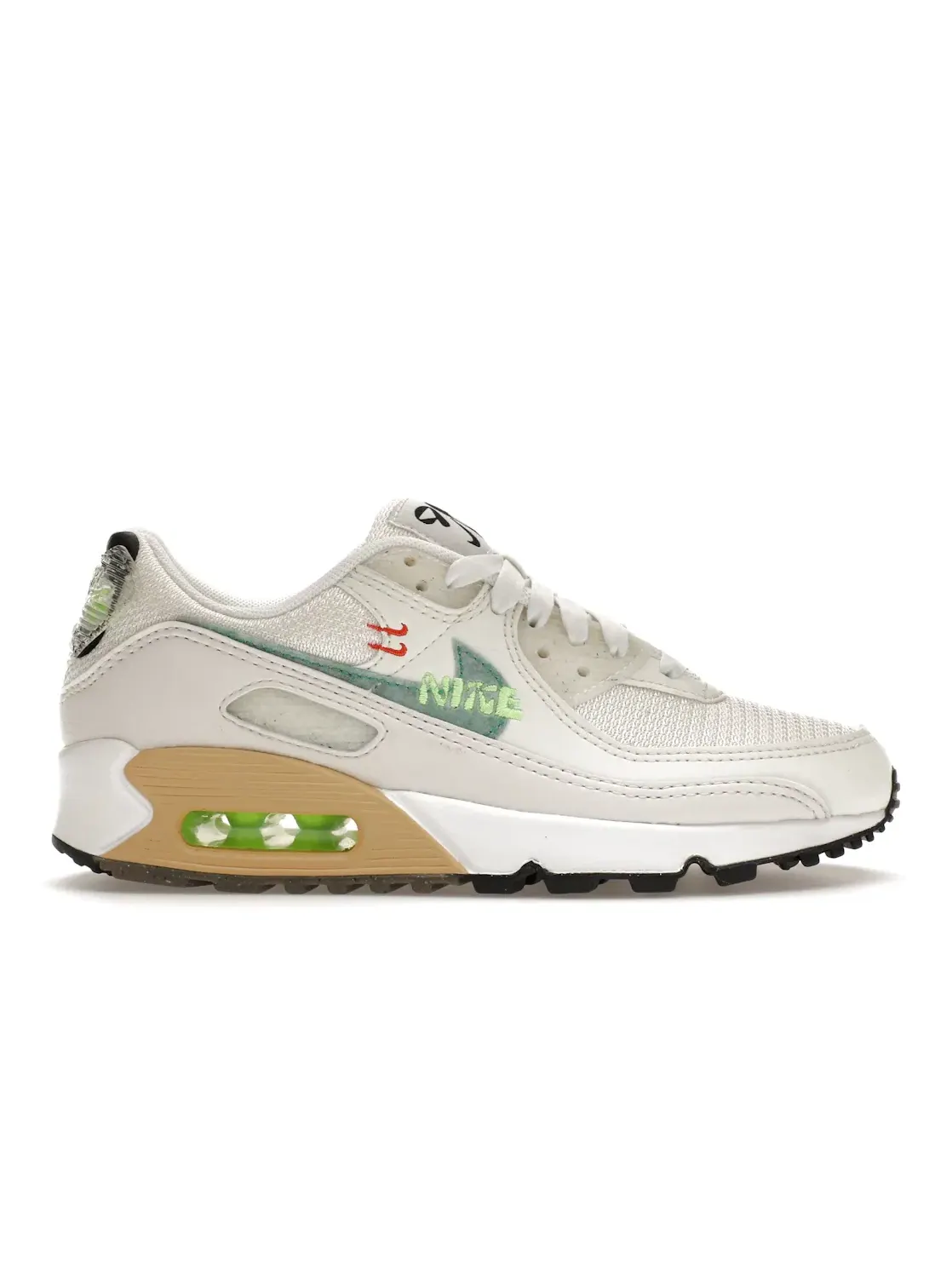 Женские кроссовки для повседневной носки Nike Air Max 90 SE — изображение 1 из 4, белый///зеленый