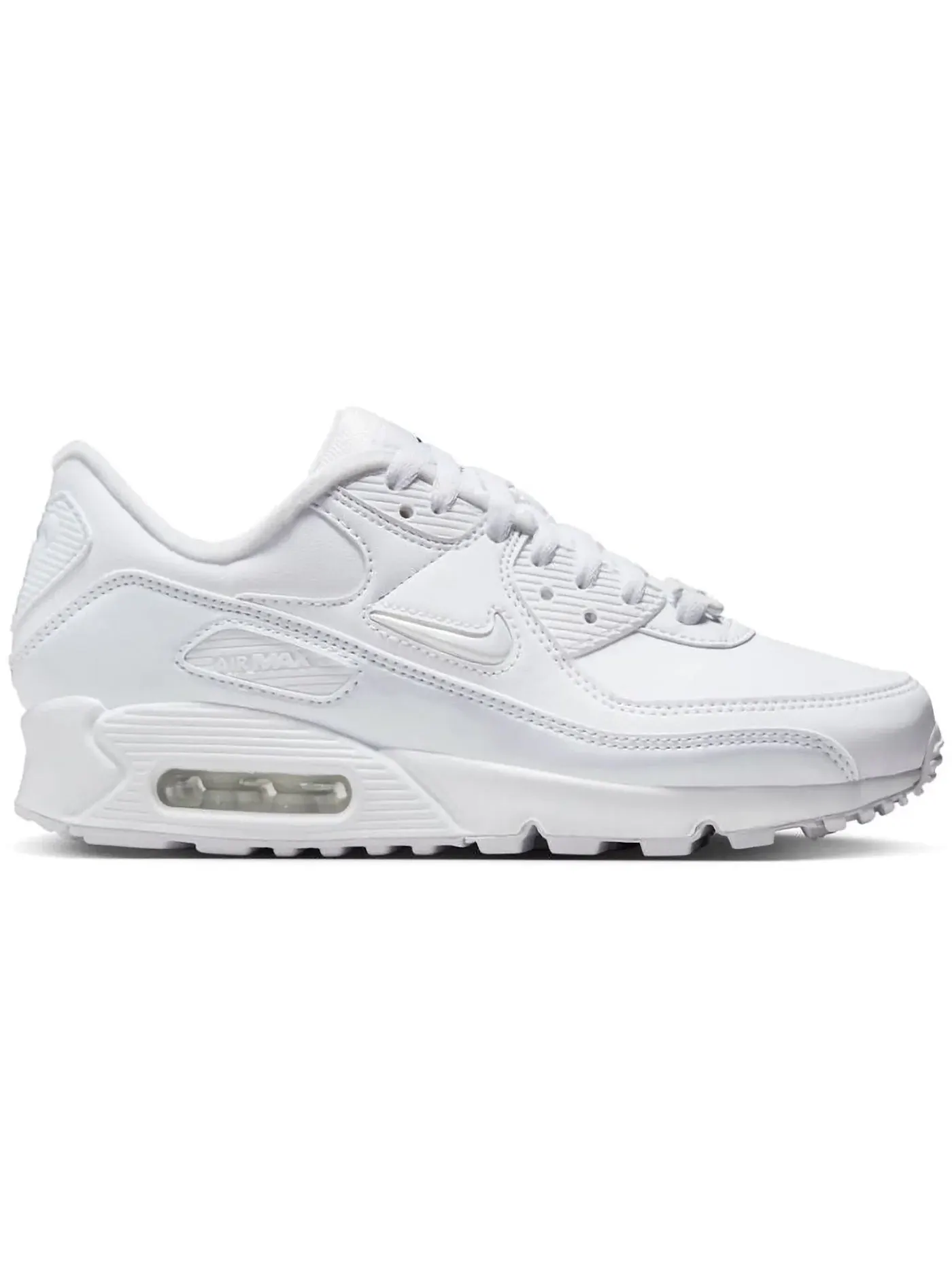 Женские кроссовки с амортизацией Nike Air Max 90 SE — изображение 1 из 1, белый/мульти--черный