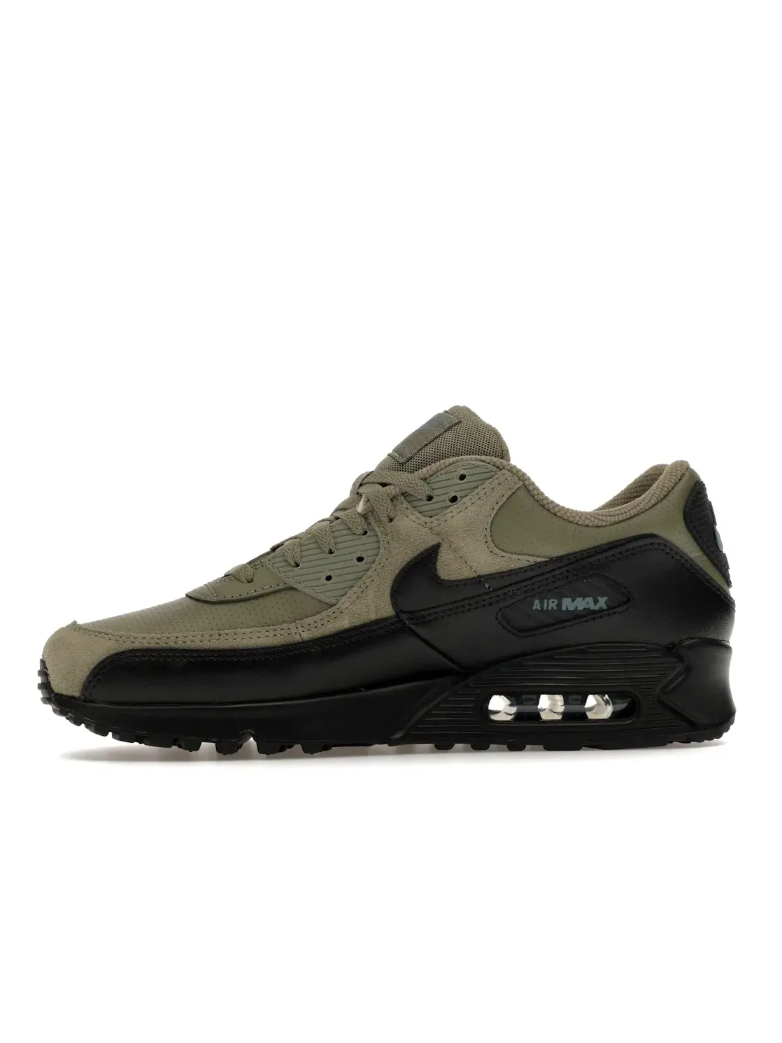 Мужские кроссовки Lifestyle Nike Air Max 90 — изображение 3 из 4, серебристый черный