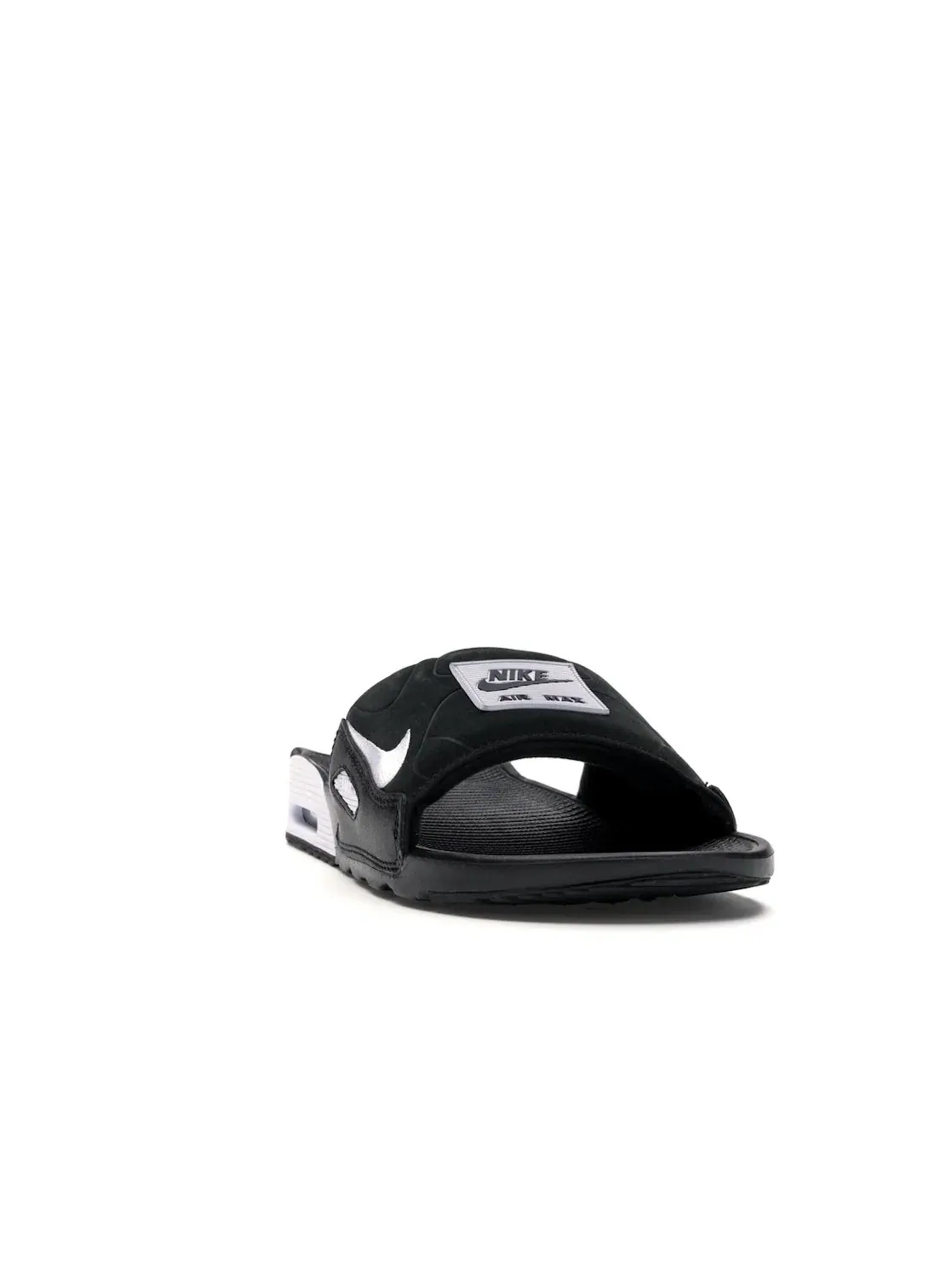 Мужские сандалии на липучке Nike Air Max 90 Slide — изображение 2 из 4, черный/белый