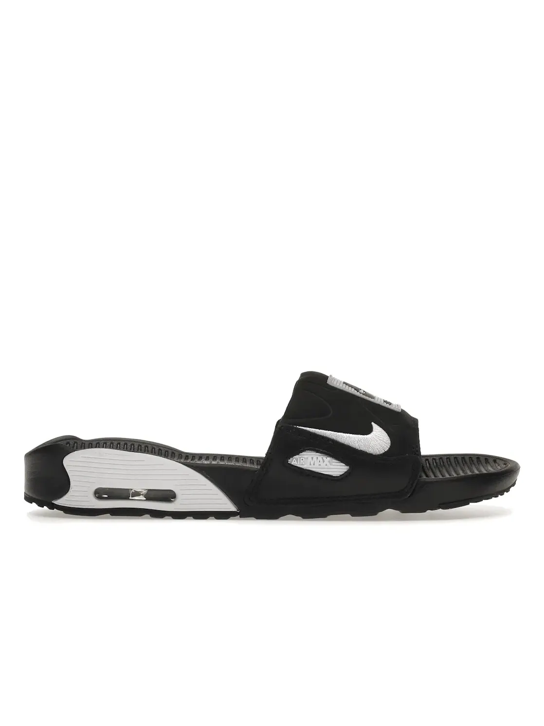 Женские шлепанцы с ремешком Nike Air Max 90 Slide — изображение 1 из 4, черный/белый