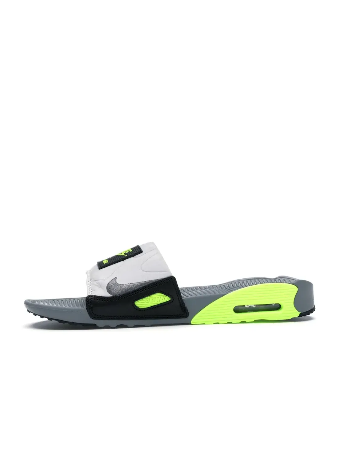 Мужские сланцы Nike Air Max 90 Slide — изображение 3 из 4, серый/-черный-серый