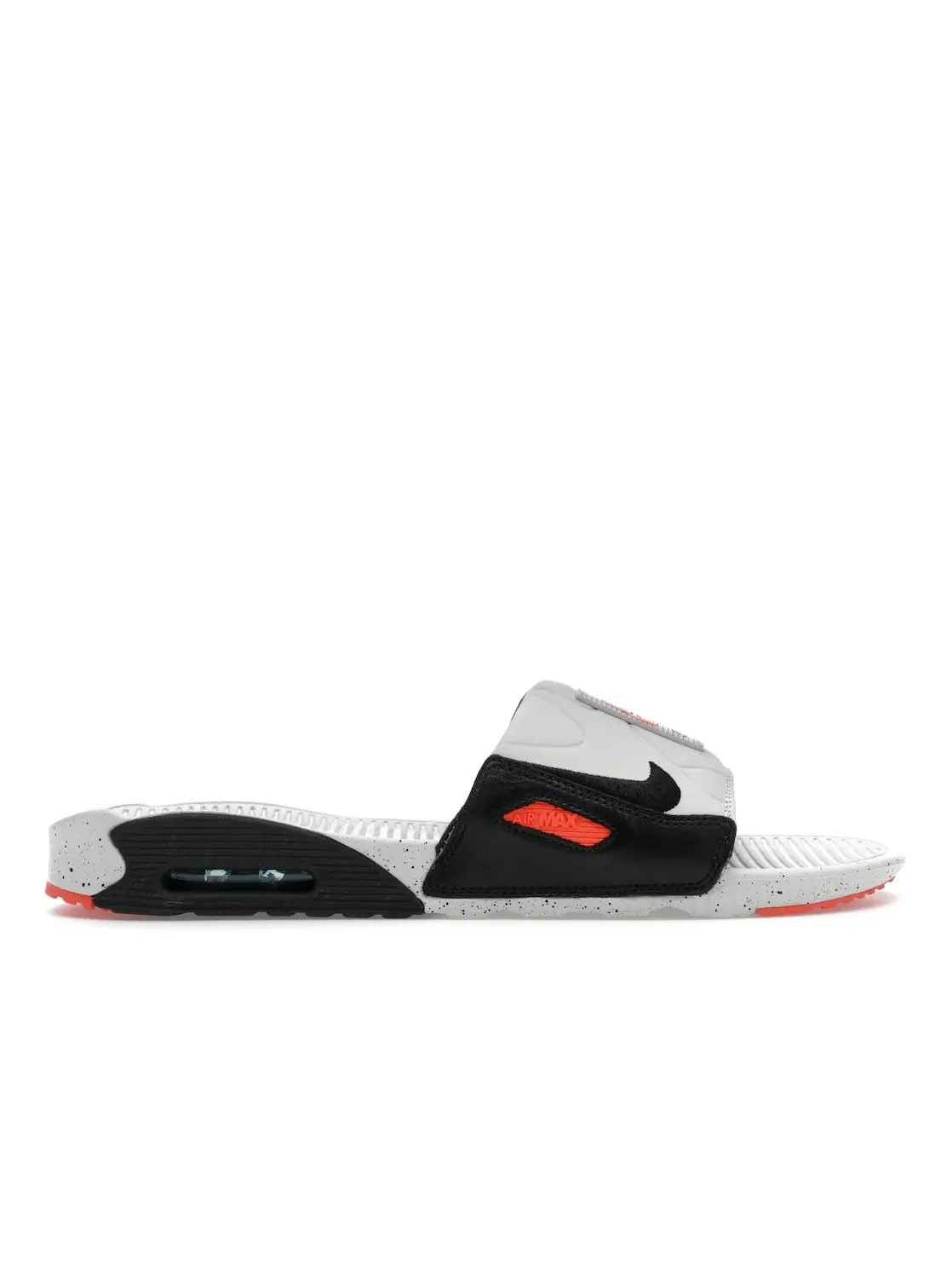 Мужские сандалии-слайды с ремешком Nike Air Max 90 Slide — изображение 1 из 4, белый оранжевый черный