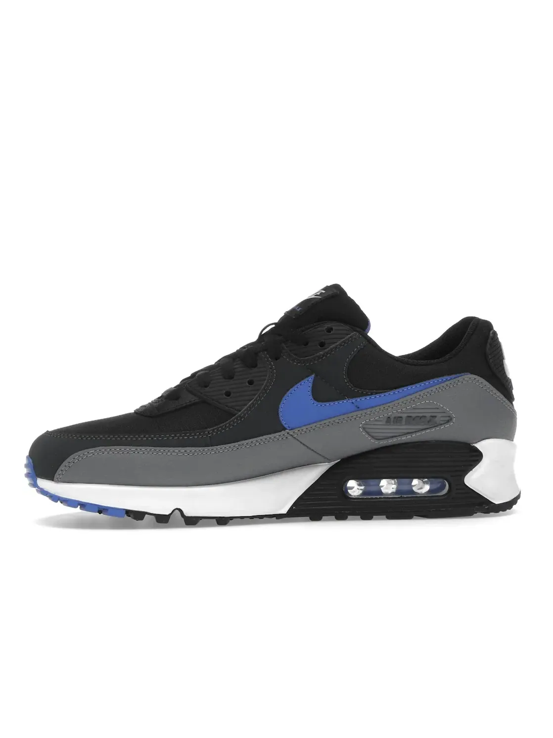 Мужские кроссовки Lifestyle Nike Air Max 90 — изображение 3 из 4, черный/серый//синий